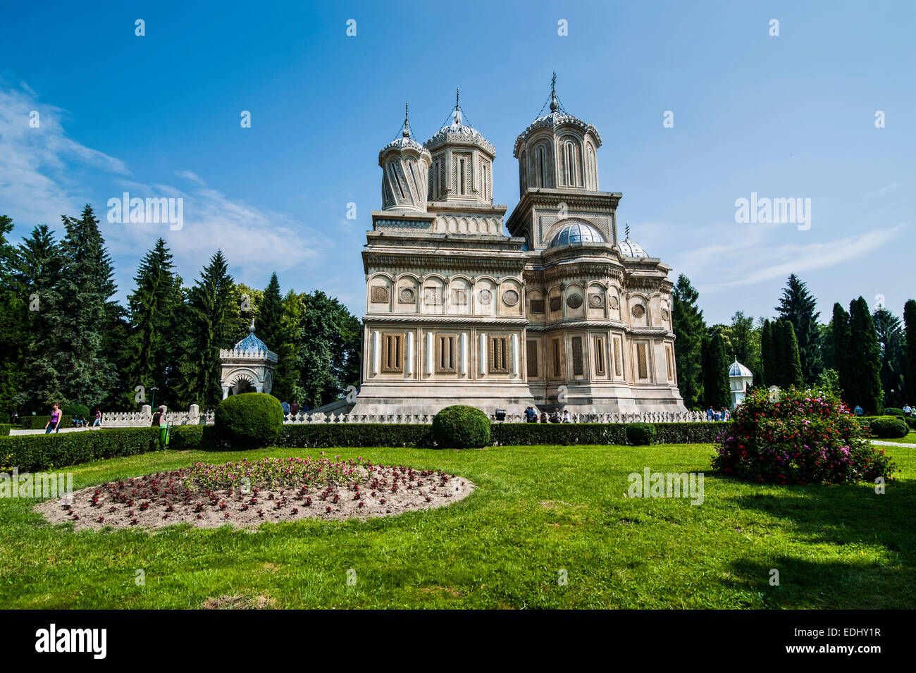 Curtea de Arges cattedrale, Curtea de Arges, Romania Foto Stock