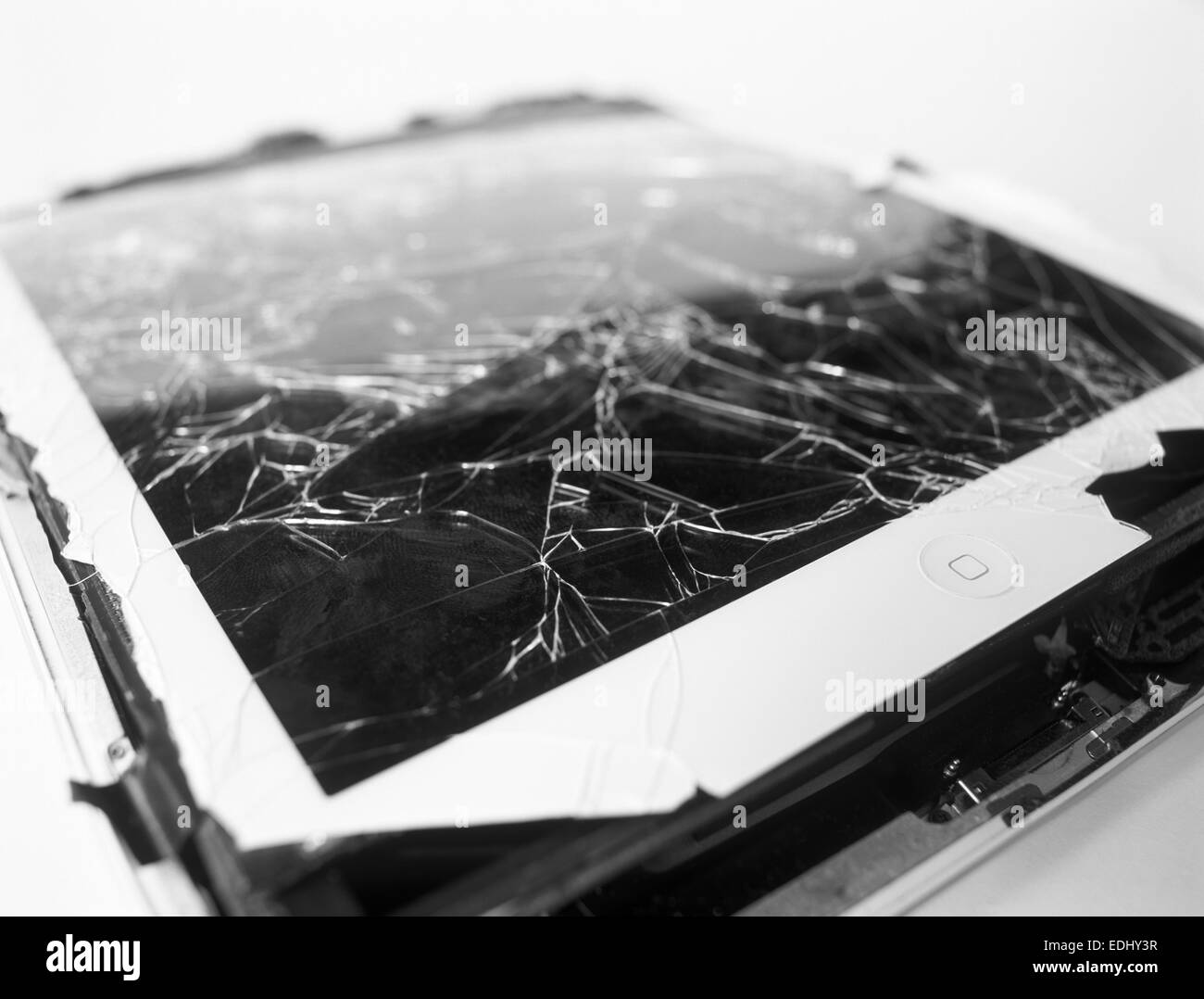 Rotto il dispositivo mobile. Foto Stock