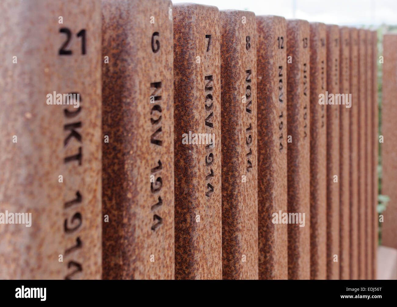 Tyne Cot Commonwealth War Graves Cimitero e memoriale per la mancanza della grande guerra in Zonnebeke, Belgio Foto Stock