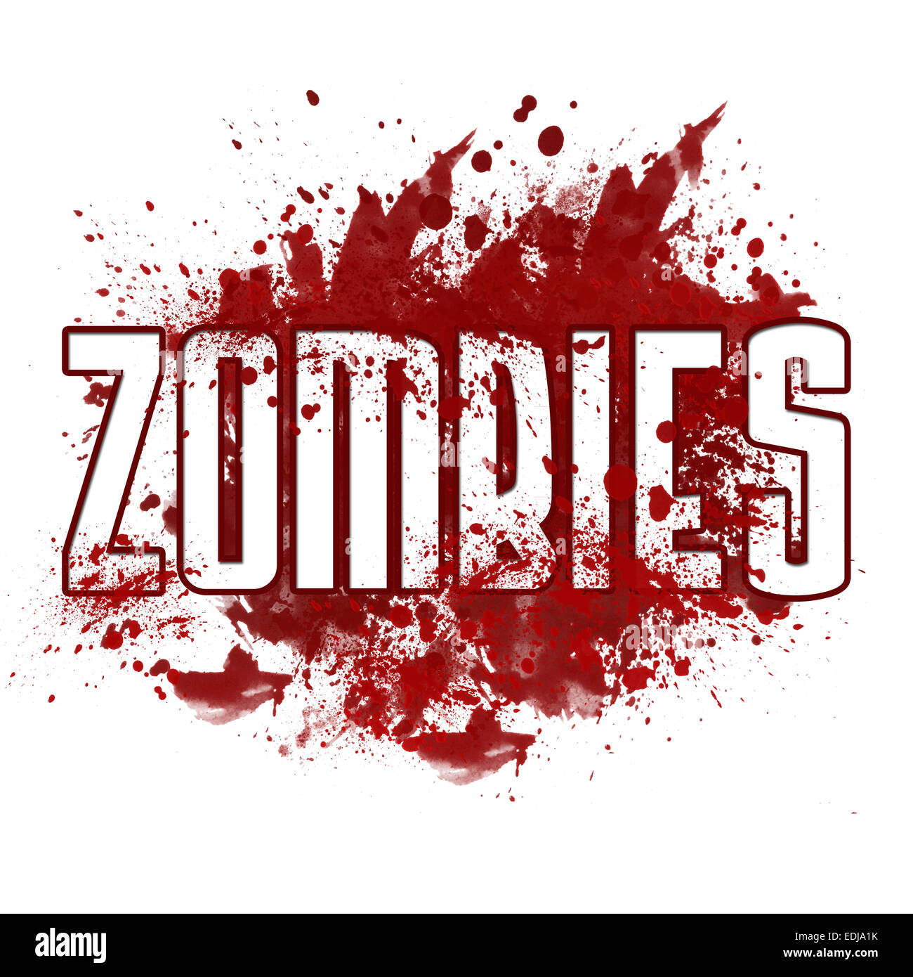 Gli zombie Red confuso Blot Foto Stock