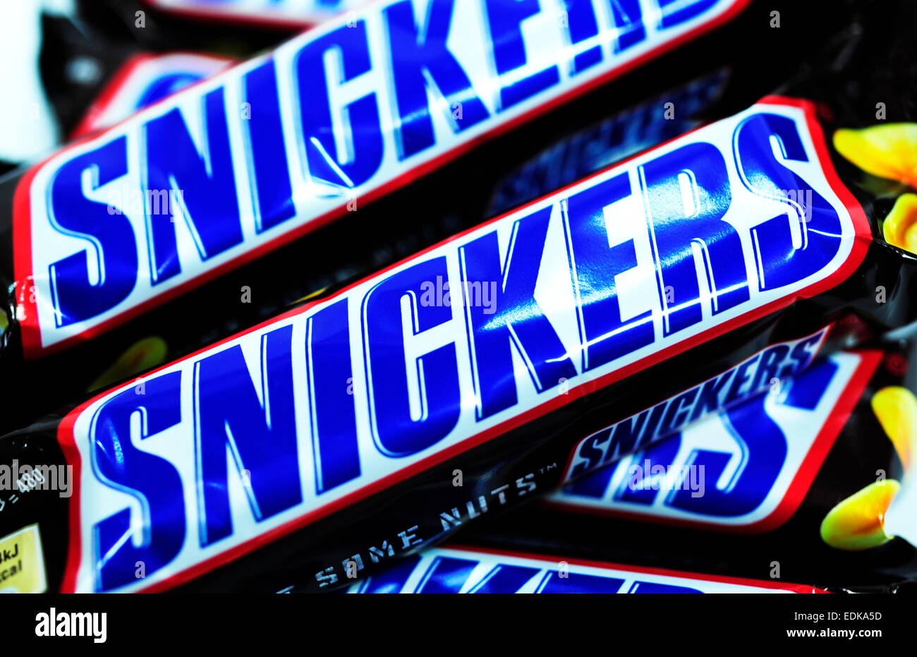 Close up snickers Foto Stock