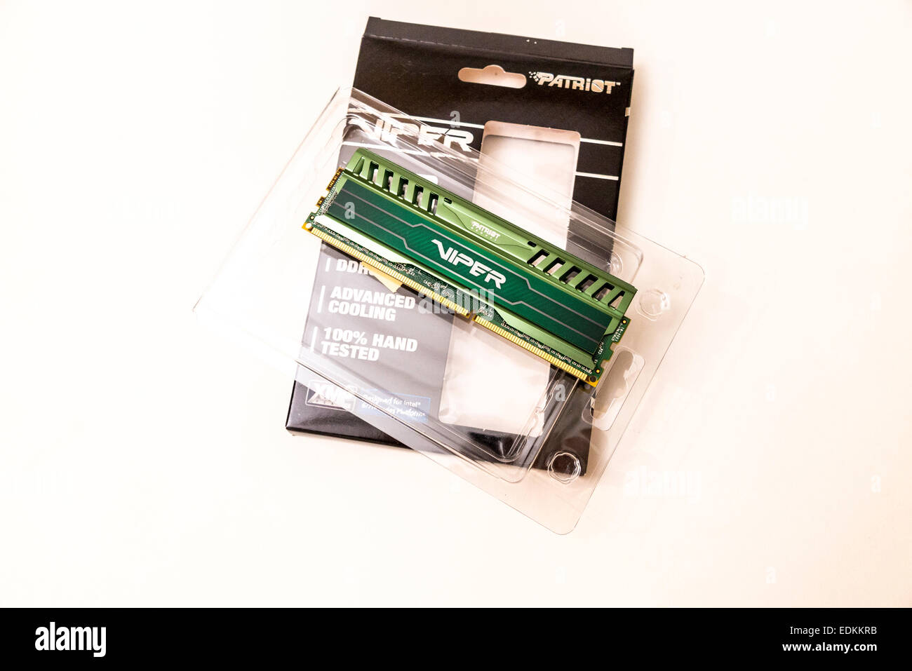 Un patriota Viper 240 pin DDR3 modulo di memoria DIMM PC3 12800 1600 8GB Foto Stock