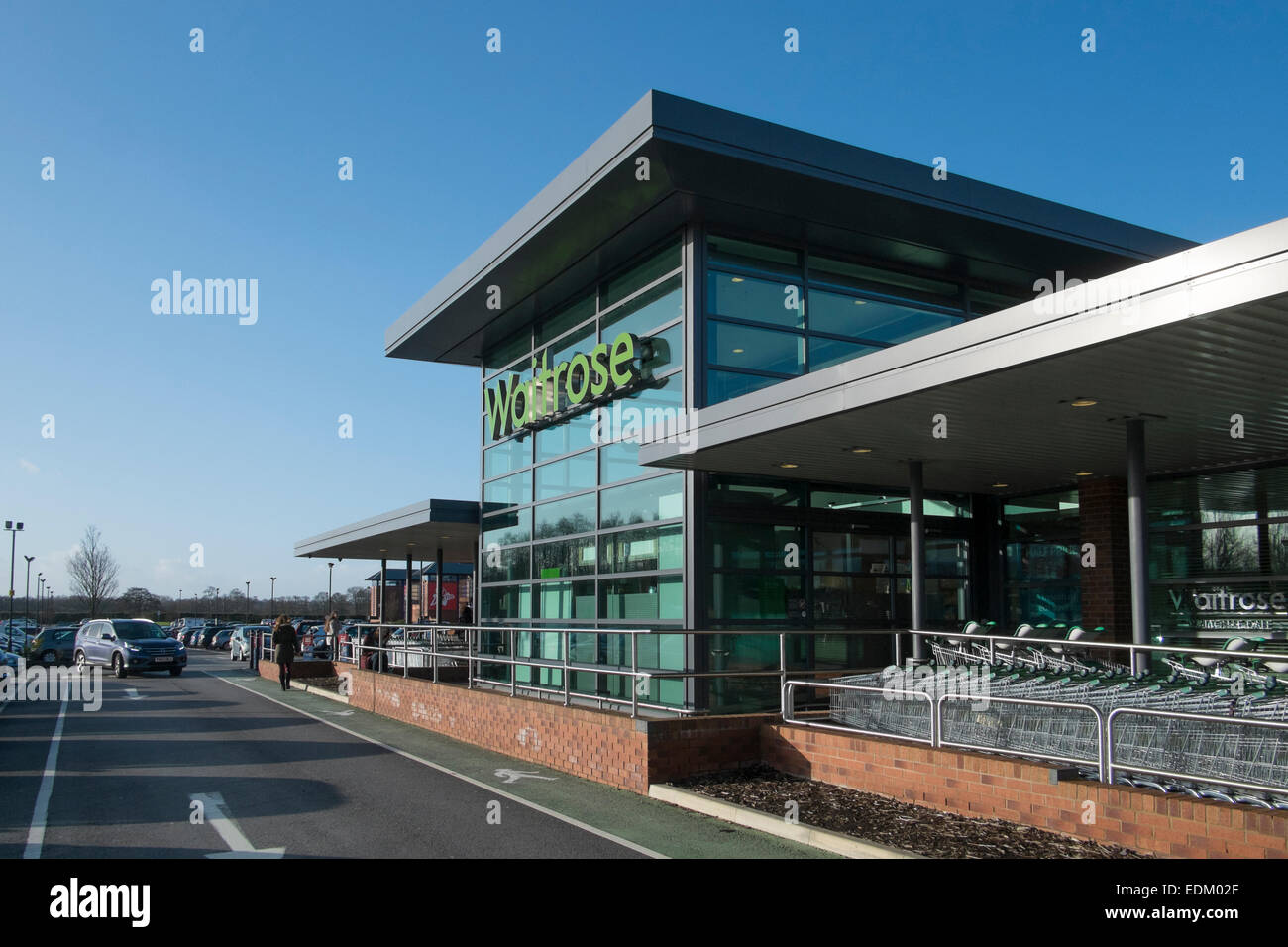 Preston Lancashire: Il moderno Waitrose supermarket Store Foto Stock