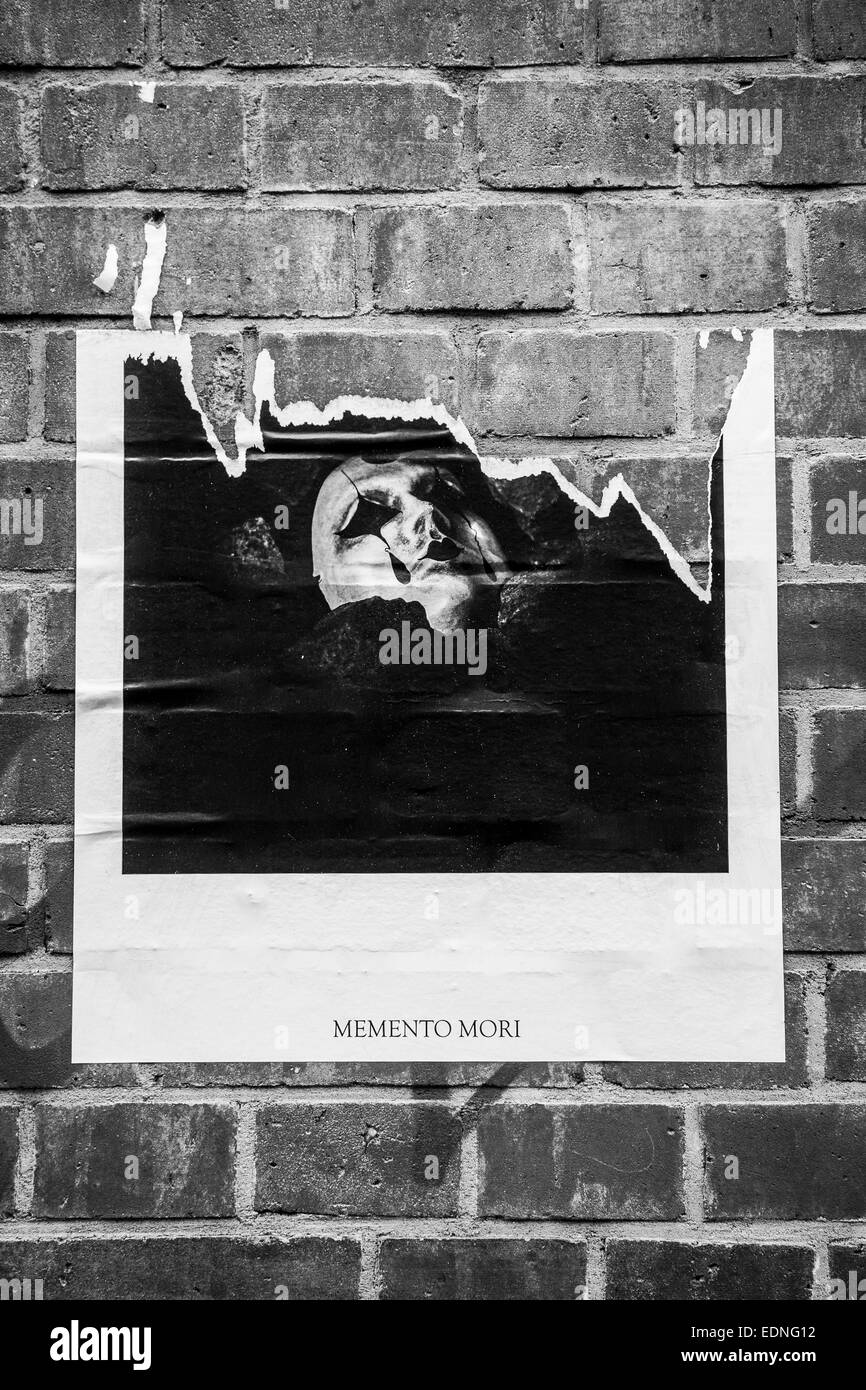 Memento Mori Poster Foto Stock