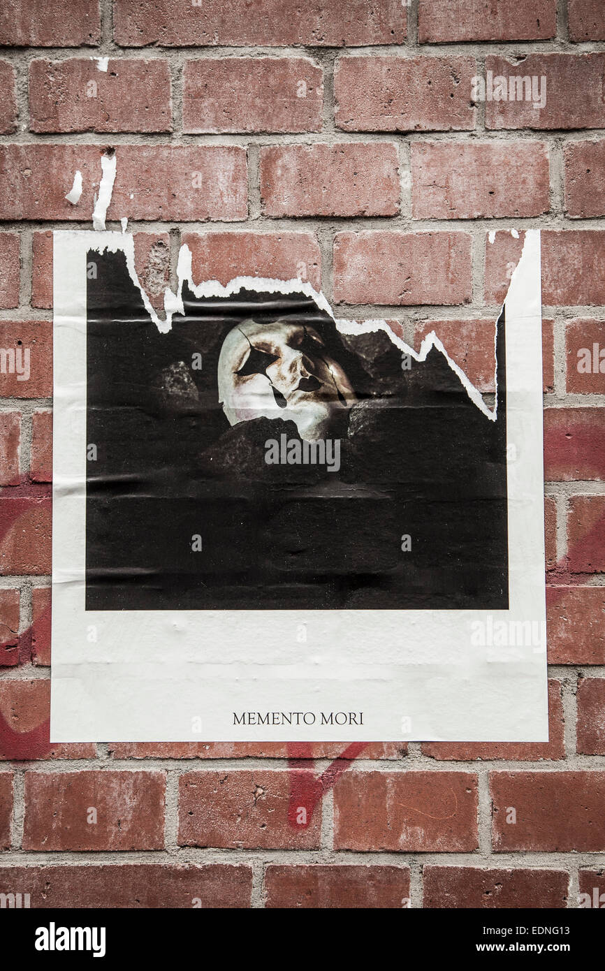 Memento Mori Poster Foto Stock