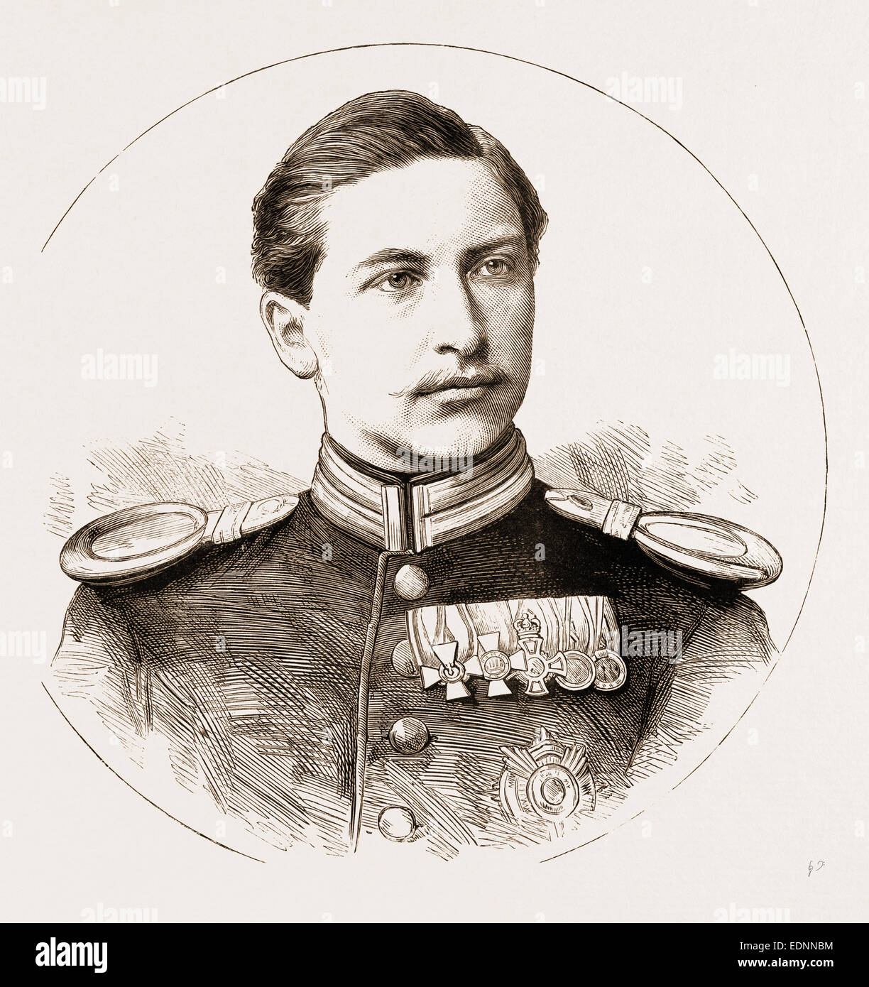 Il principe Federico Guglielmo VICTOR Alberto di Prussia, sposò la principessa AUGUSTA VITTORIA DI SCHLESWIG-HOLSTEIN, FEB. 27, 1881 Foto Stock
