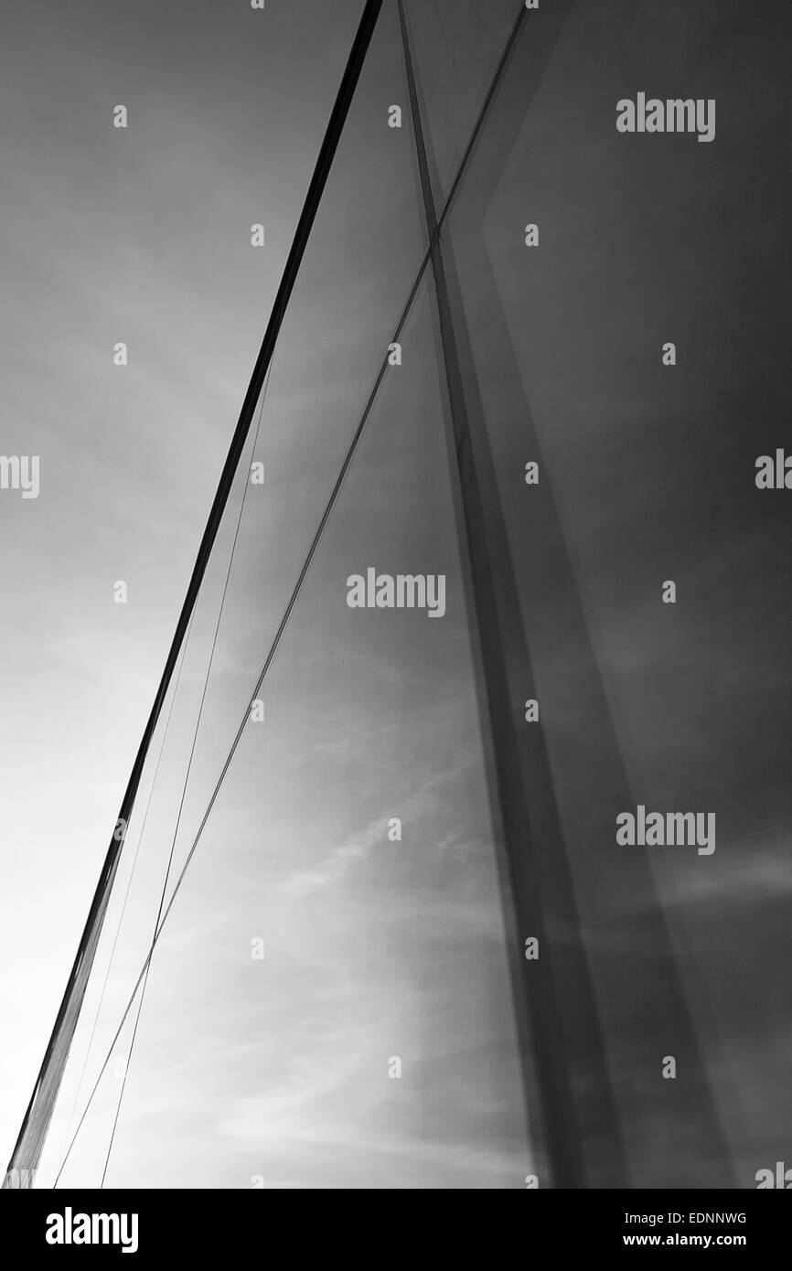 Moderna architettura di vetro Foto Stock