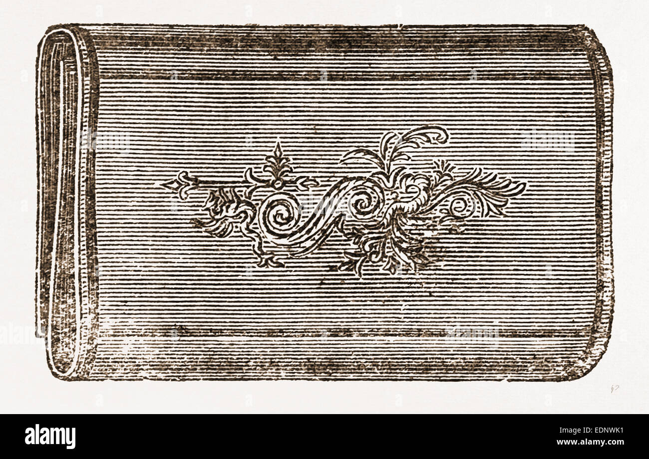 Per CARTES DE VISITE, ricamo, secolo XIX RICAMO Foto Stock