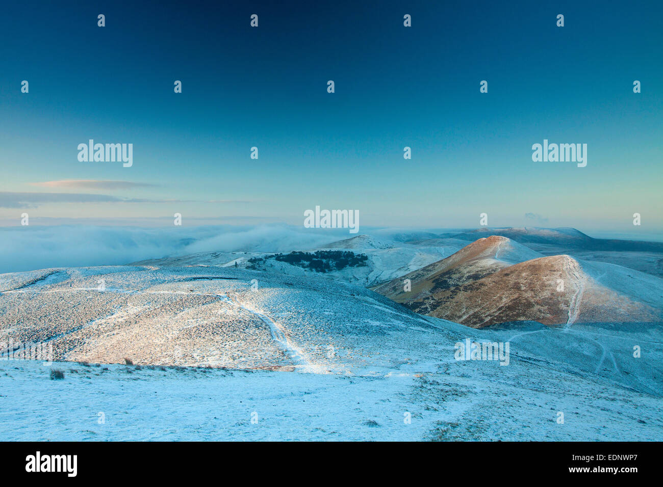 Kip ovest ed est Kip da Scotti legge, Pentland Hills, Pentland Hills Regional Park, Lothian Foto Stock