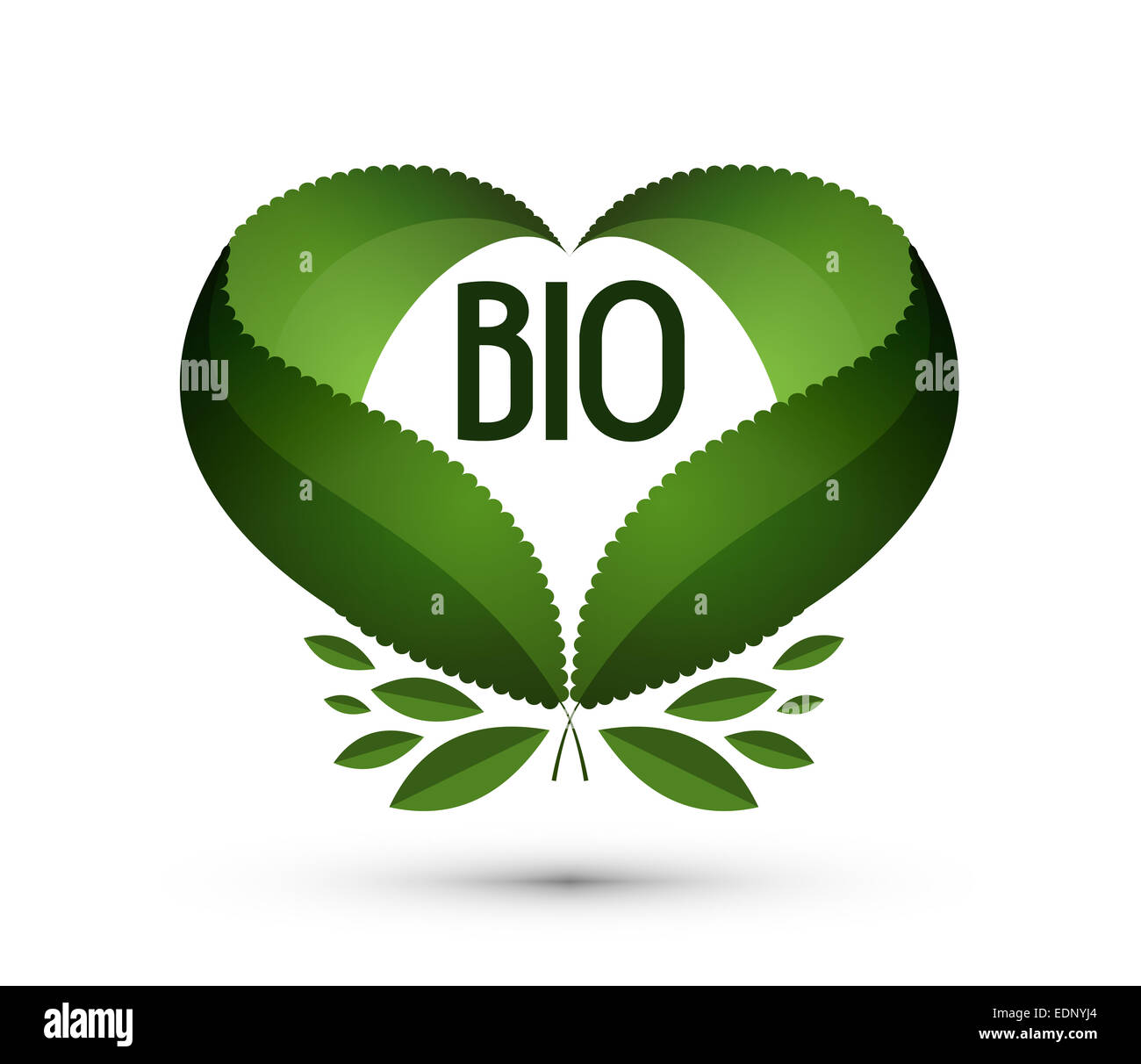 Bio. Logo, icona, segno, emblema, modello Foto Stock