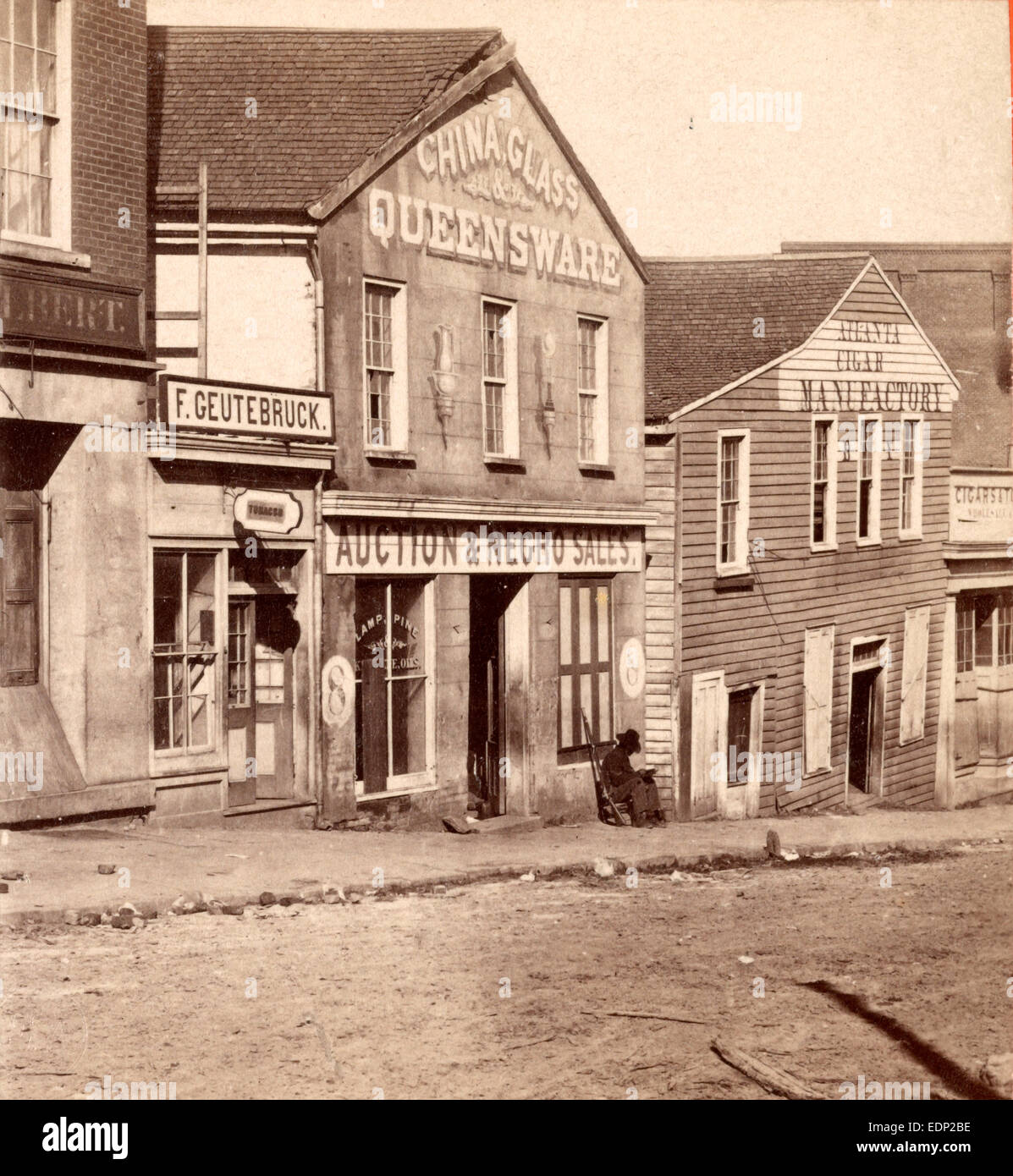 Il mercato degli schiavi, Atlanta, GA USA, US, fotografia Vintage Foto Stock