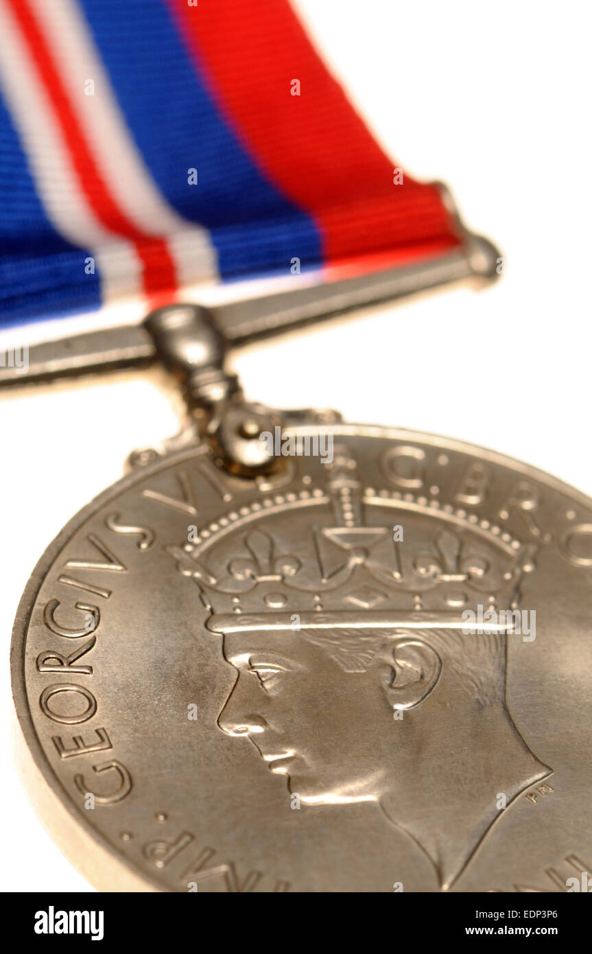 Seconda Guerra Mondiale medal - LA GUERRA 1939-1945 medaglia Foto Stock