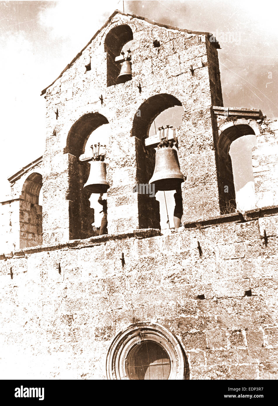 Abruzzo, L'Aquila, Castelvecchio Calvisio, chiesa parrocchiale, Italia, xx secolo, foto, fotografia, Europa Foto Stock