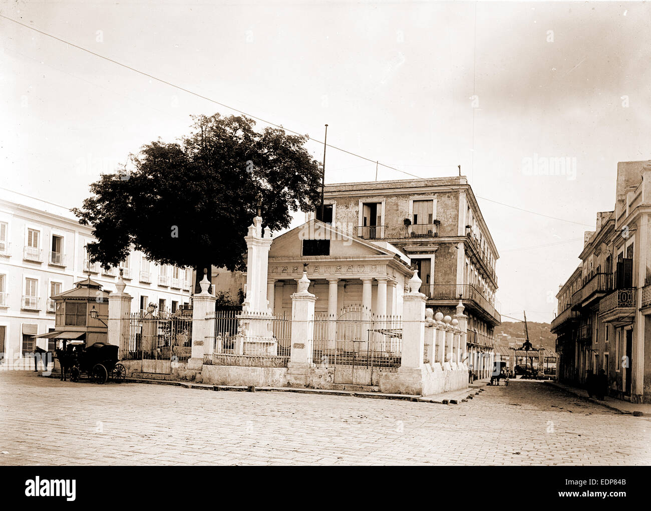 Il Templete, Avana, monumenti e memoriali, Cuba, La Habana, 1900 Foto Stock