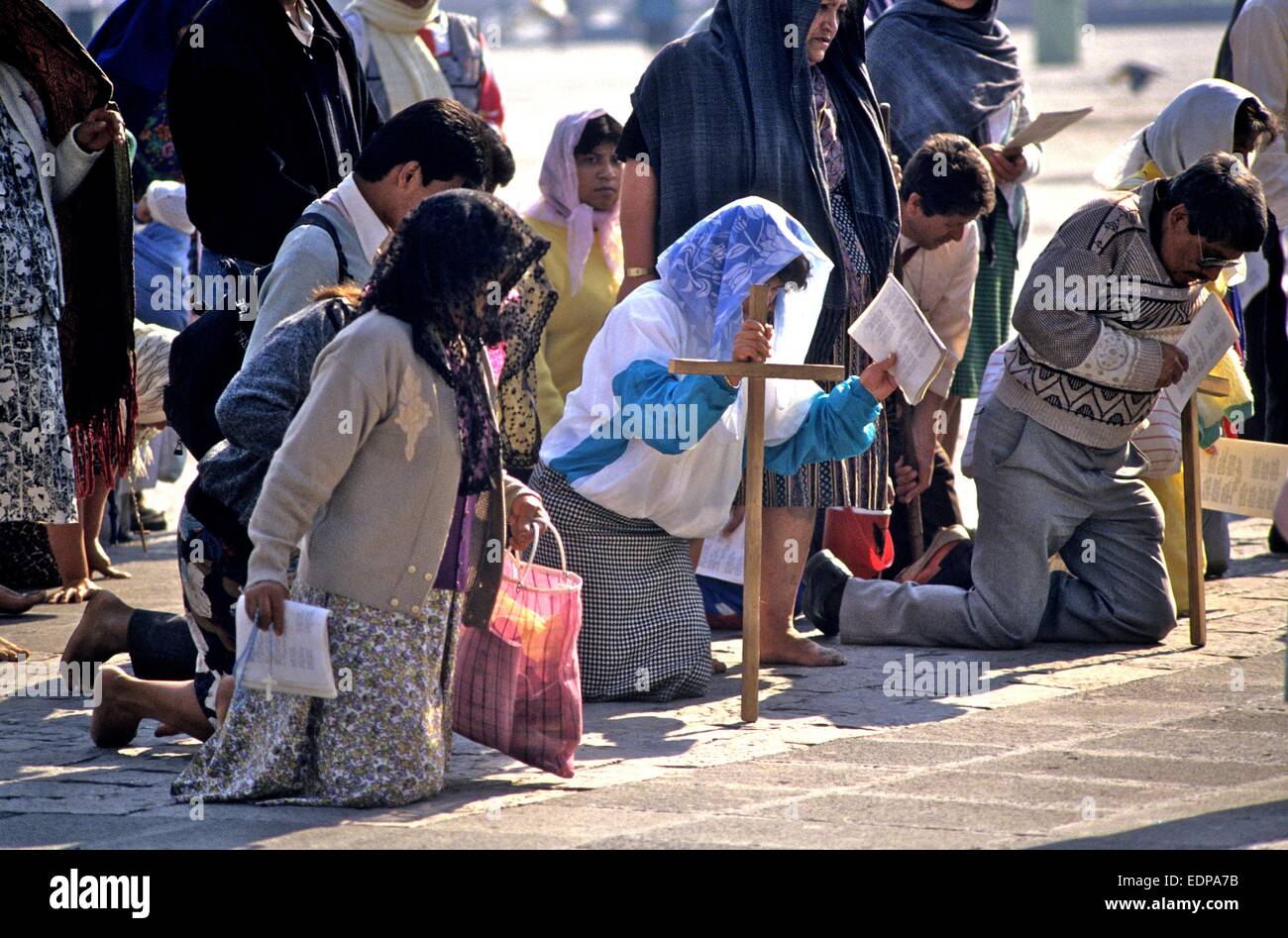 Messico - in pellegrinaggio a Città del Messico Foto Stock