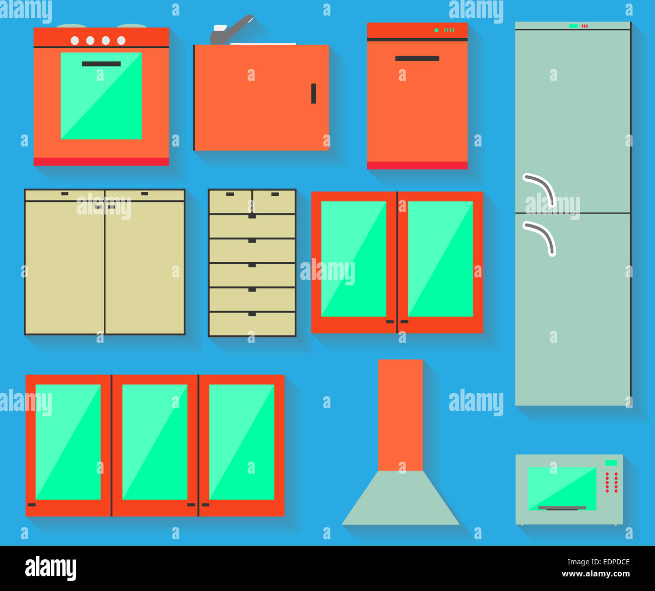 Accessori di cucina design. Foto Stock