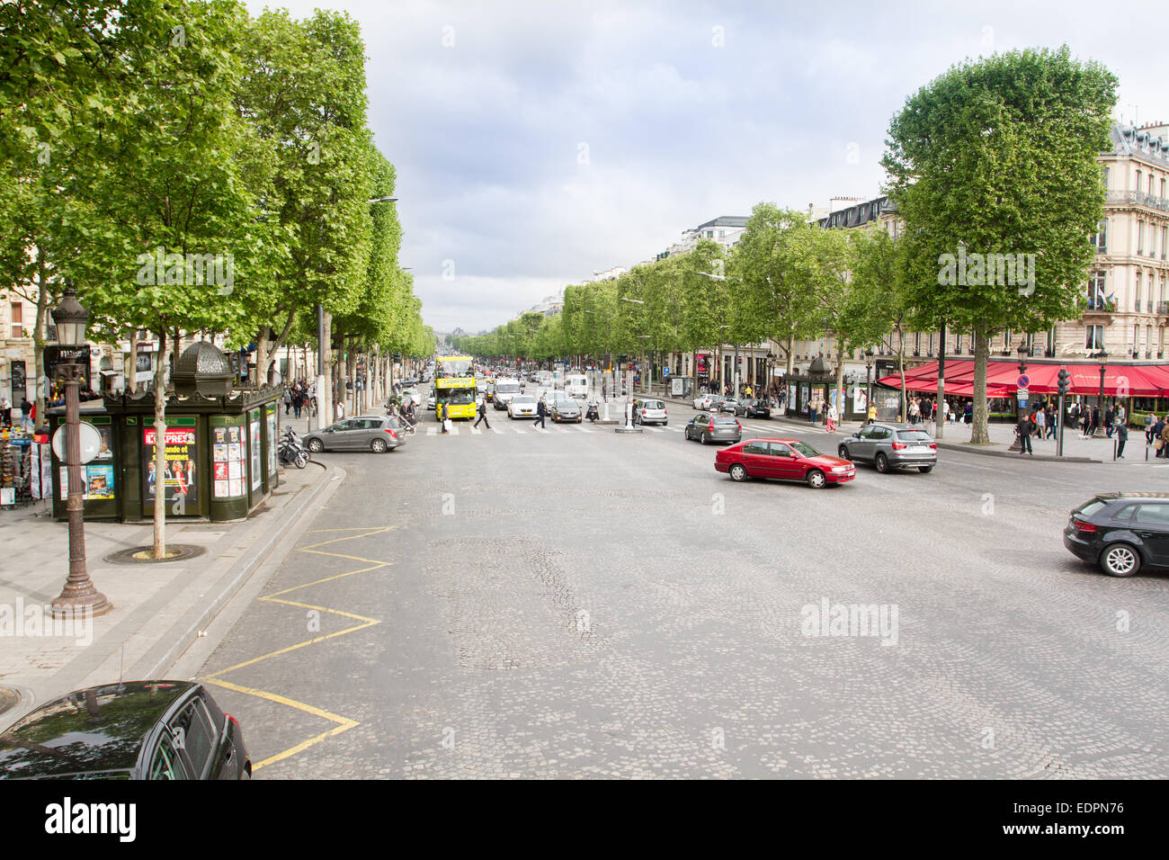 Elysian Fields noto come Champs-Élysées, Parigi Foto Stock