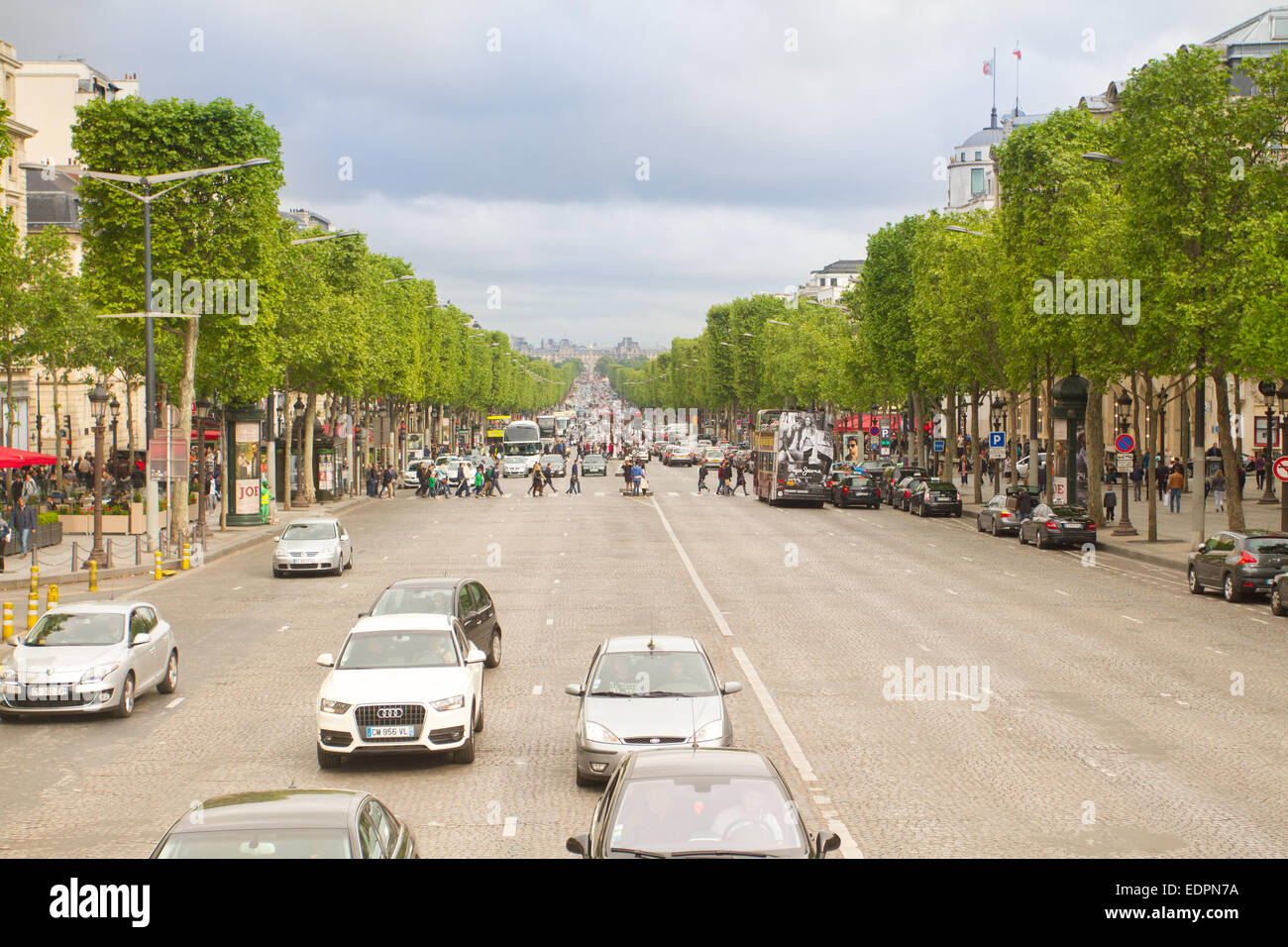 Elysian Fields noto come Champs-Élysées, Parigi Foto Stock