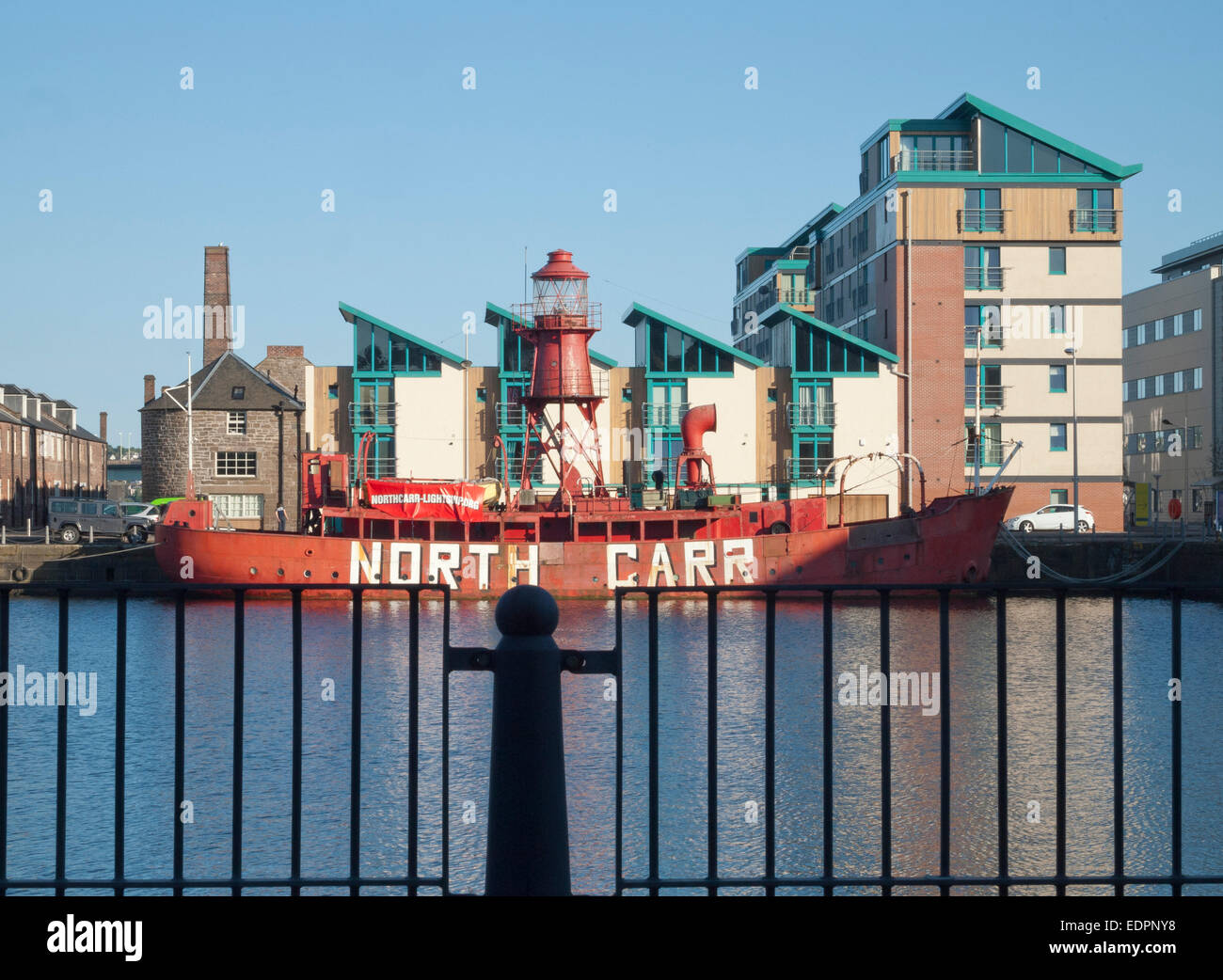 Nord carr lightship dock angus dundee ormeggiati Foto Stock