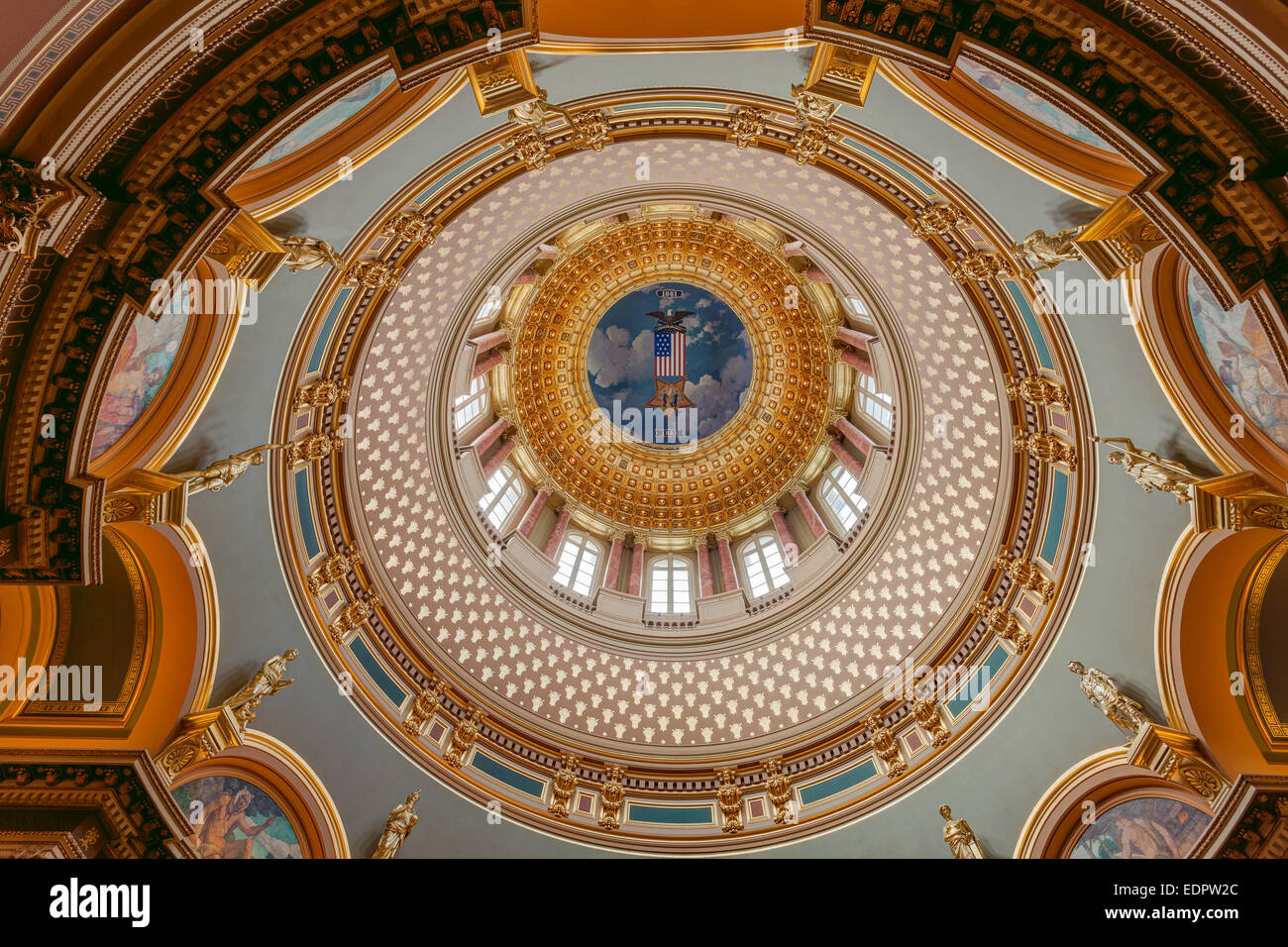 Rotonda dell'Iowa State Capitol. Foto Stock