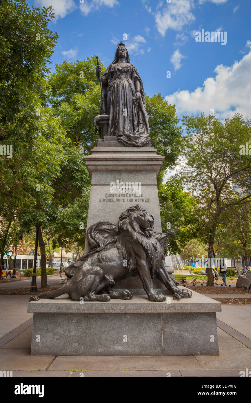 Statua della regina Victoria. Gore Park, Hamilton. Foto Stock