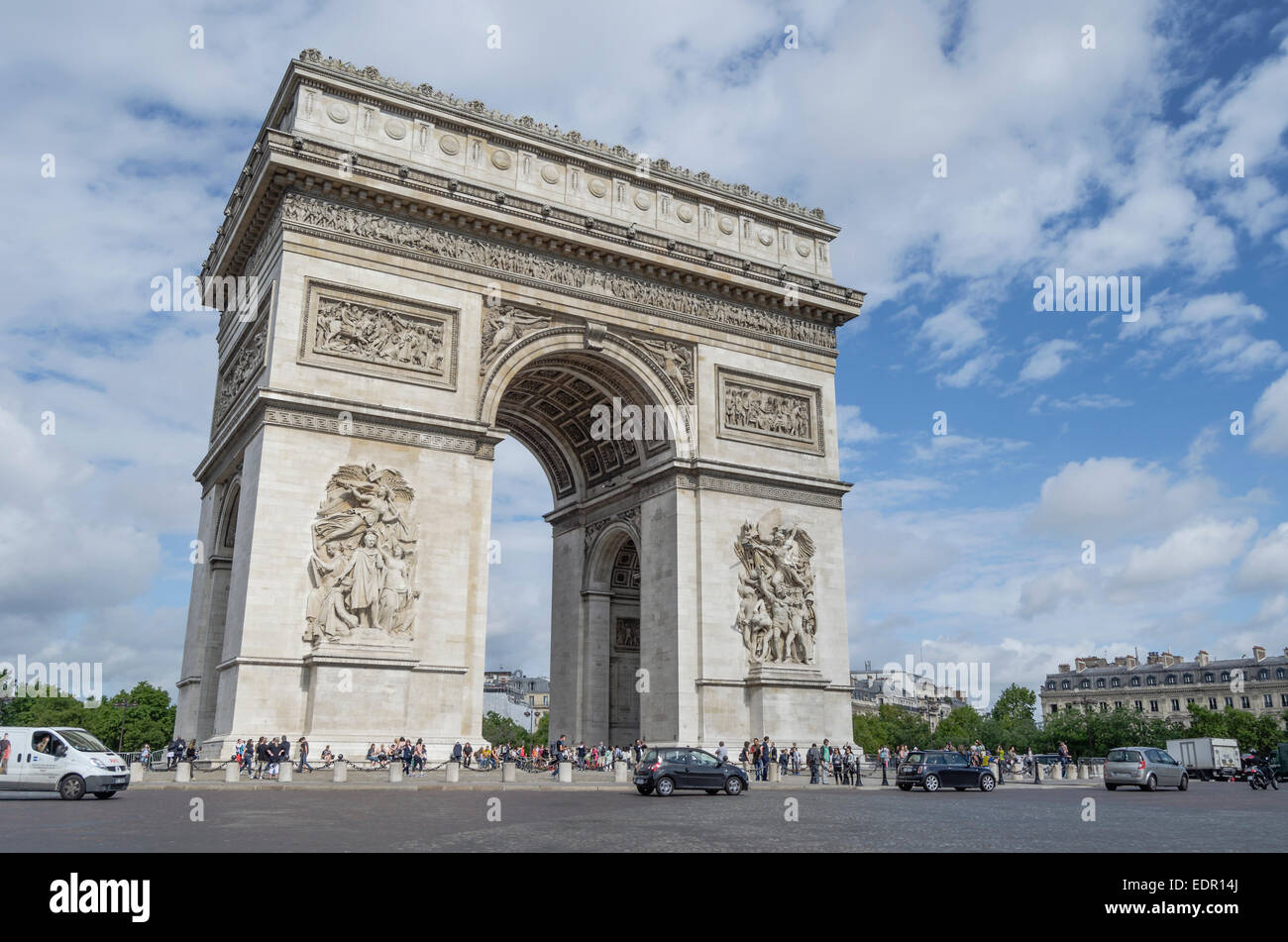 Arco di Trionfo, Parigi, Francia Foto Stock