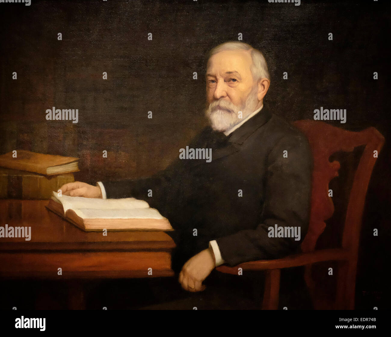 Presidente Benjamin Harrison - Theodore C Steele, circa 1900 Foto Stock