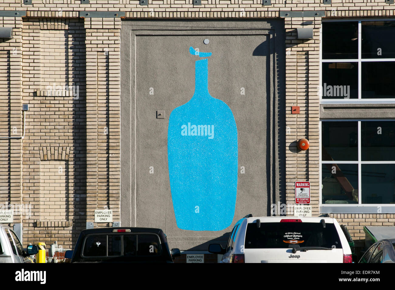 La sede centrale della bottiglia blu caffè a Oakland, in California. Foto Stock