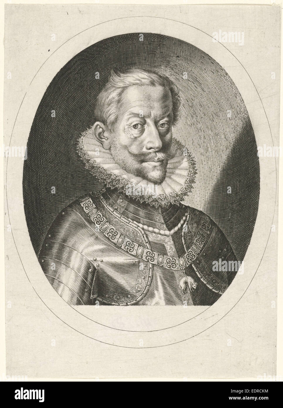 Ritratto dell'Imperatore Mattia d Austria, Egidio Sadeler, 1608 - 1629 Foto Stock