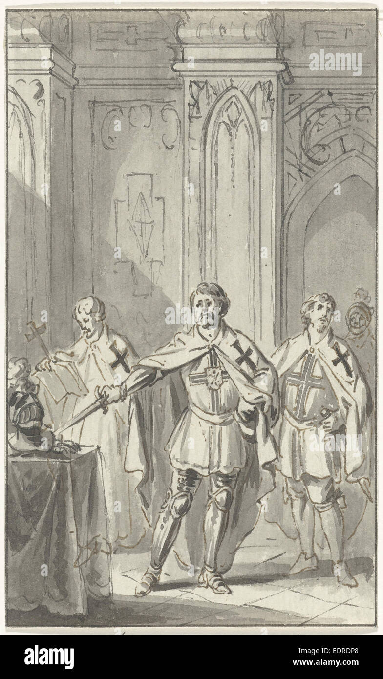 I Cavalieri del tedesco della Croce, 1180, Jacobus acquista, 1781 - 1783 Foto Stock