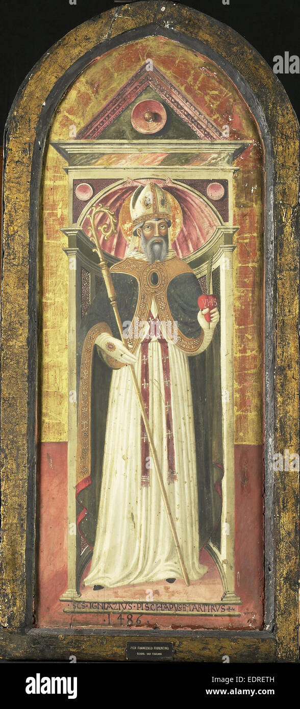 Sant Ignazio di Antiochia, anonimo, 1460 - 1499 Foto Stock