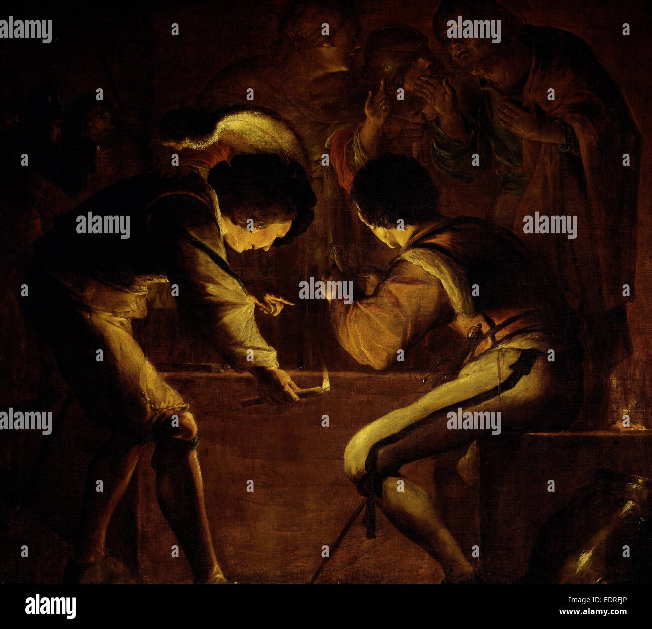 Un attacco di tipo Denial of Saint Peter, Leonaert Bramer, 1642 Foto Stock