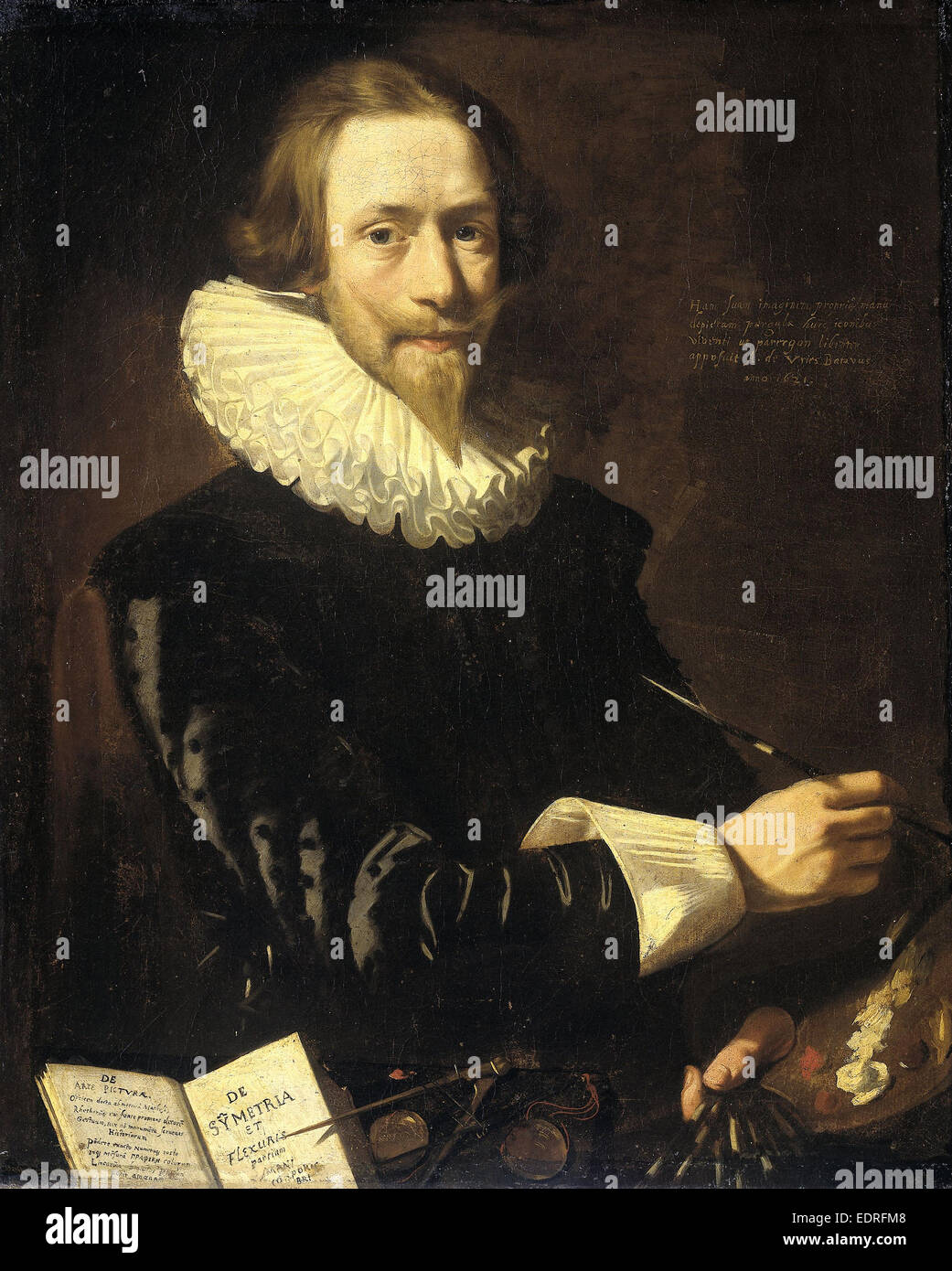 Autoritratto, Abraham de Vries, 1621 Foto Stock