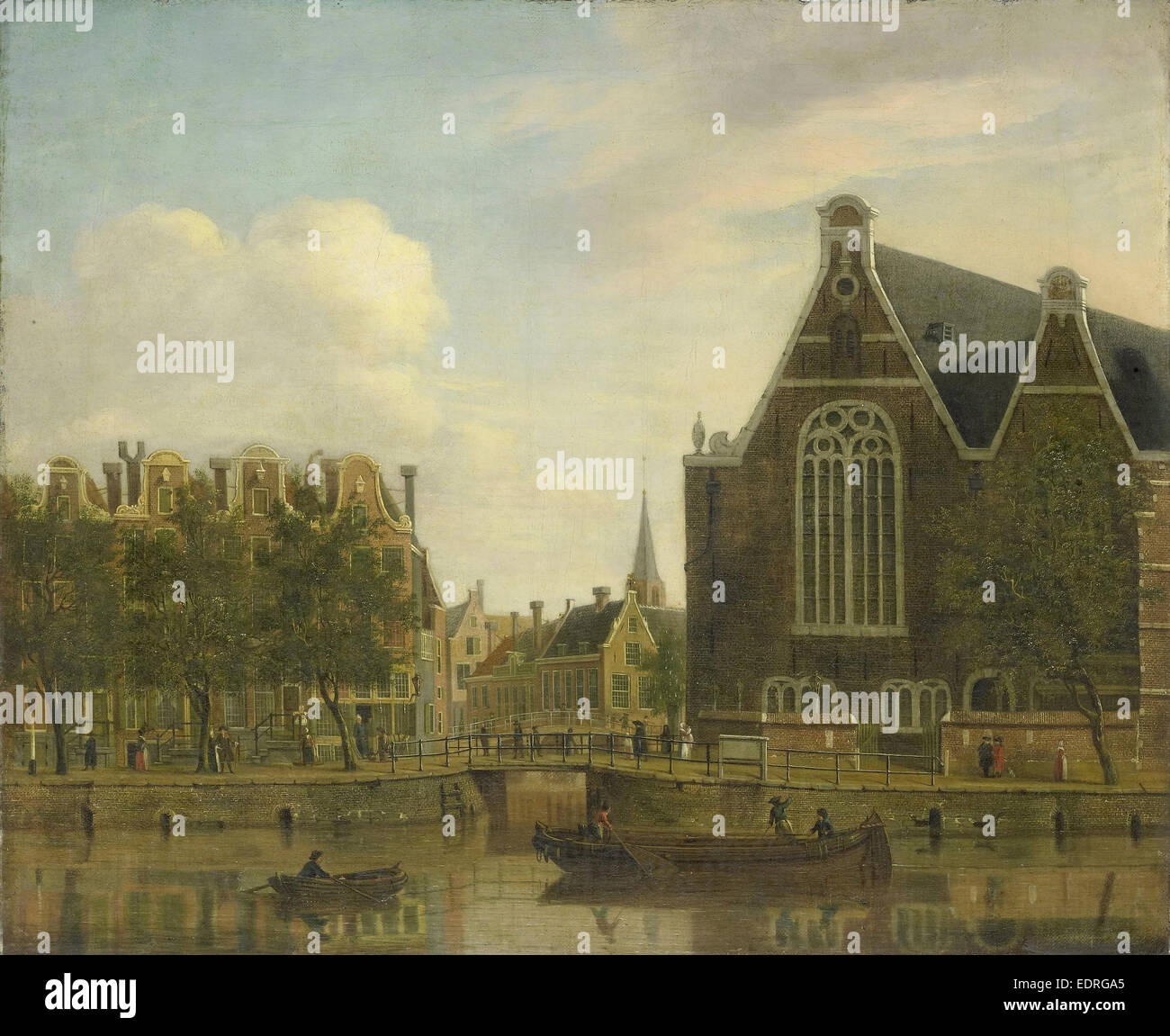 Il cosiddetto Boerenverdriet (contadina lamento) sul Spui di Amsterdam Paesi Bassi, Jan Ekels (MI), 1750 - 1781 Foto Stock