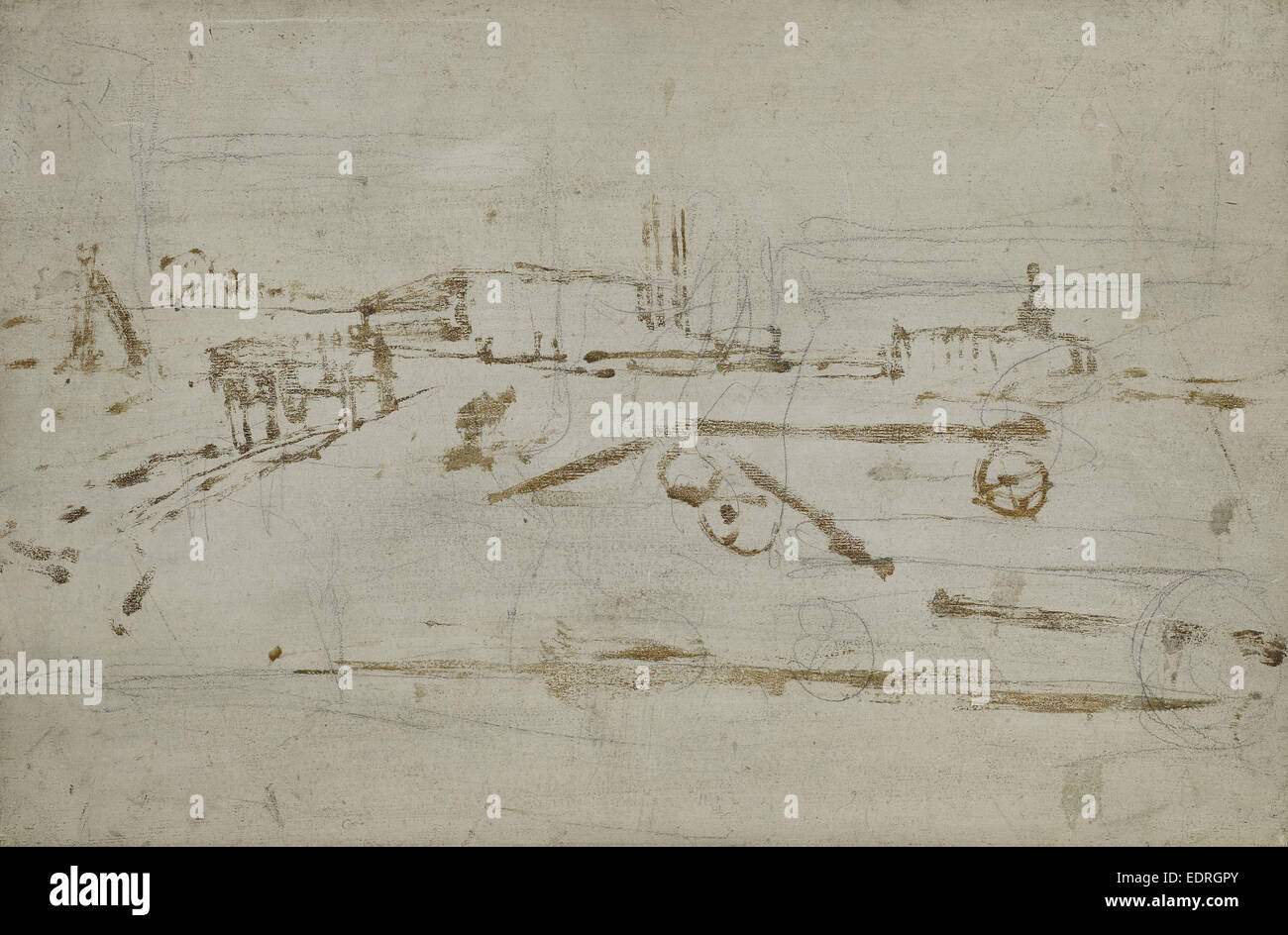 Città, George Hendrik Breitner, 1880 - 1923 Foto Stock