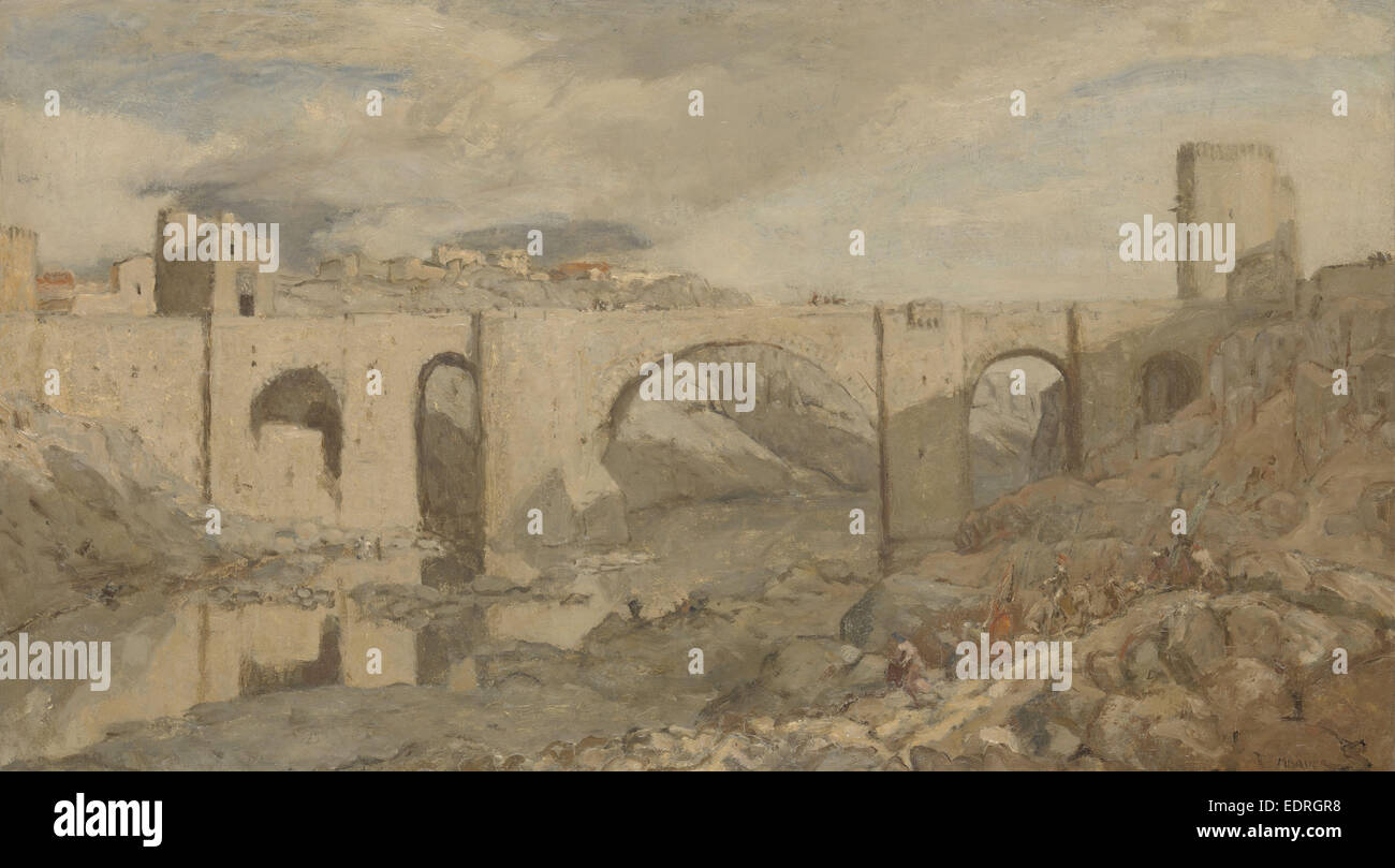 Ponte in prossimità di Toledo, Spagna, Marius Bauer, 1903 Foto Stock