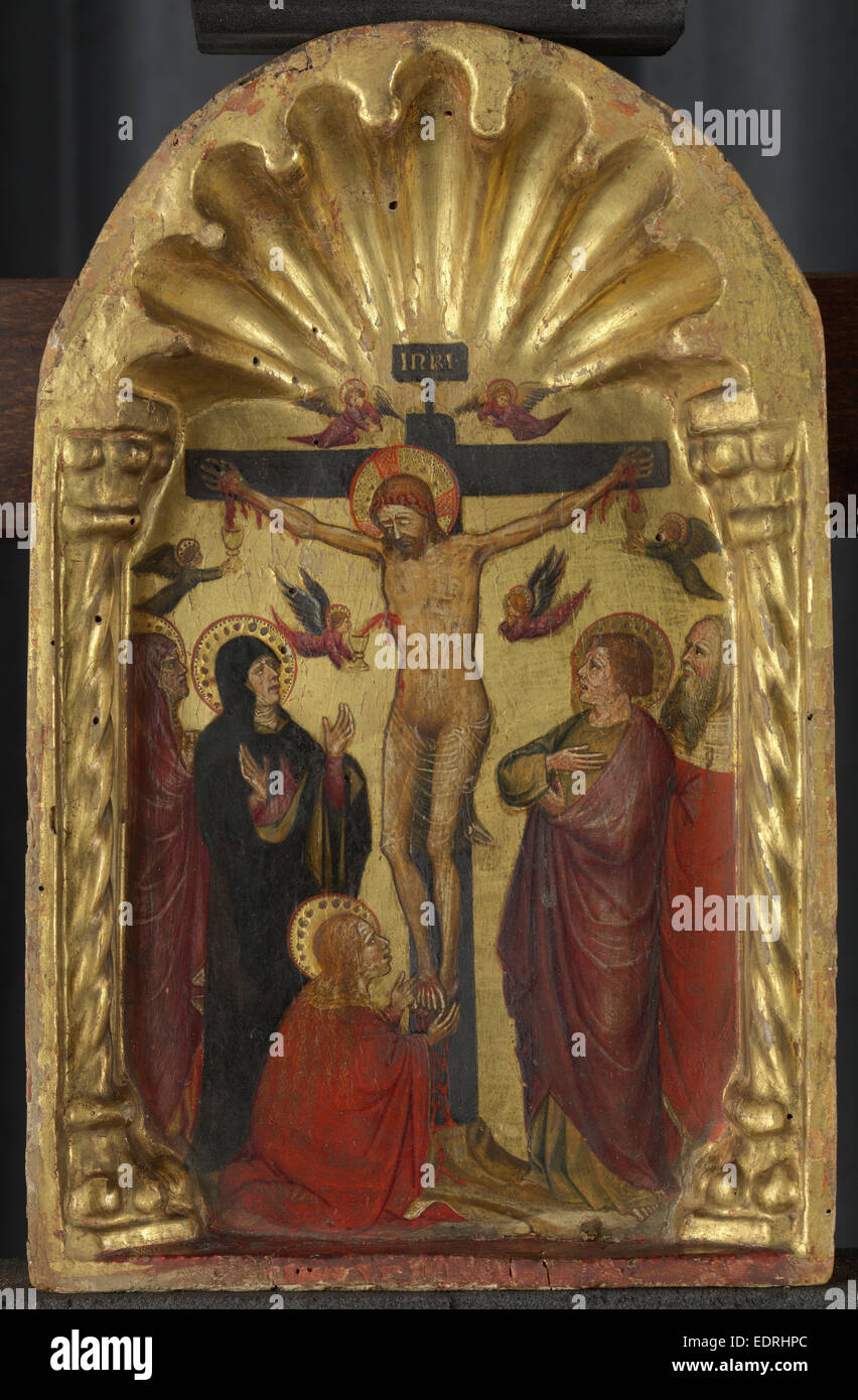 Crocifissione, Niccolò da Foligno, 1435 - 1502 Foto Stock