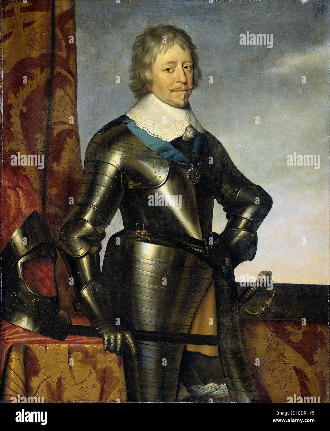 Ritratto di Frederick Henry, principe di Orange, officina di Gerard van Honthorst, 1650 Foto Stock