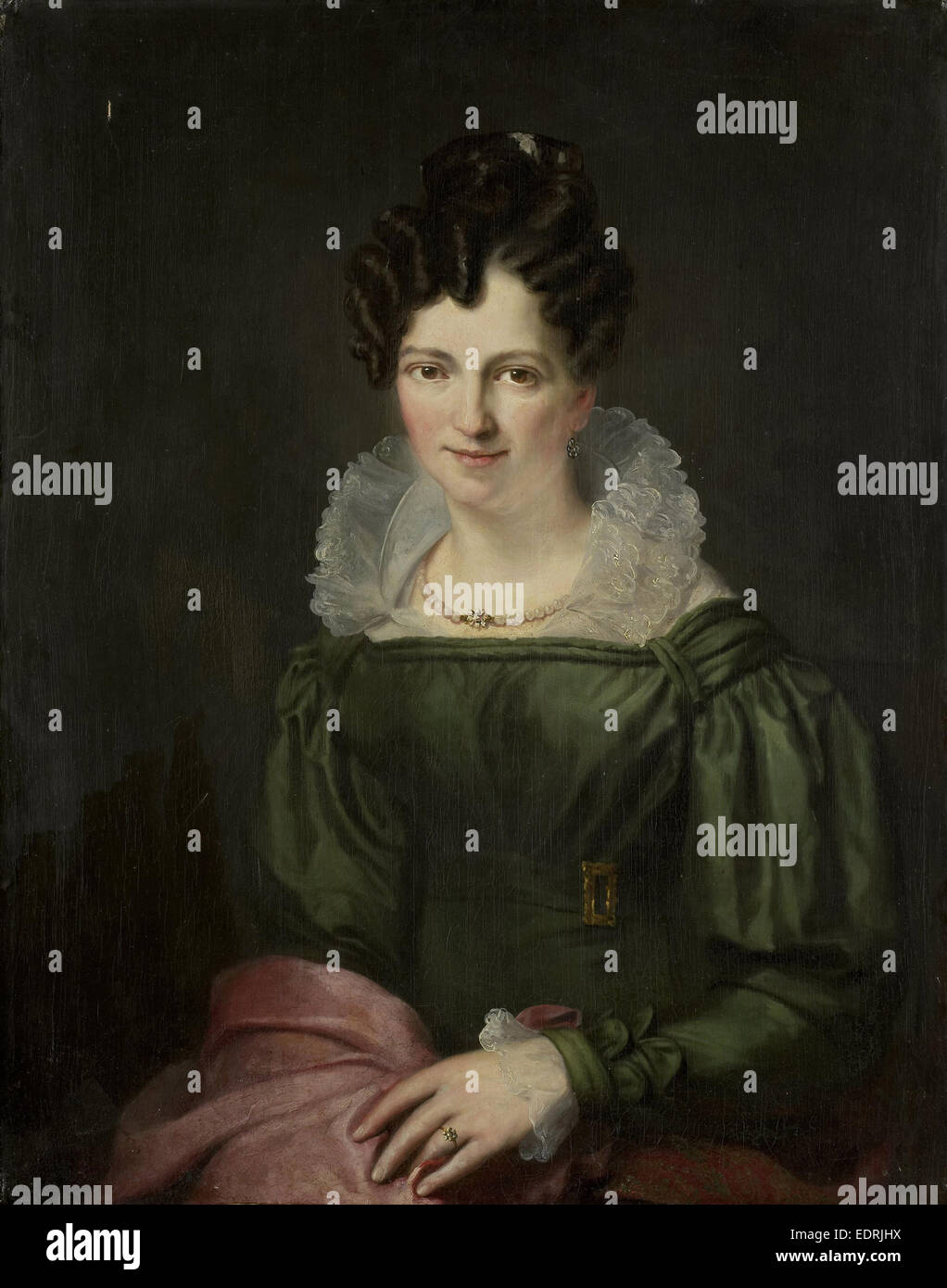 Ritratto di Maria Cristina Nijssen, moglie di Anthonie van der Hout, Christiaan Julius Lodewijk Portman, 1826 Foto Stock