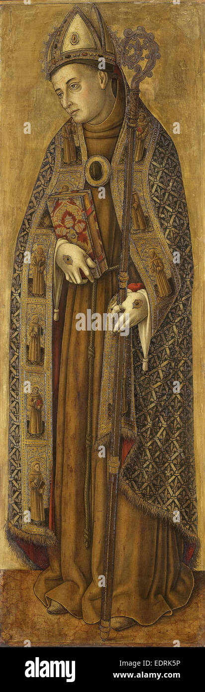 Saint Louis di Francia e Vittore Crivelli, 1481 - 1502 Foto Stock