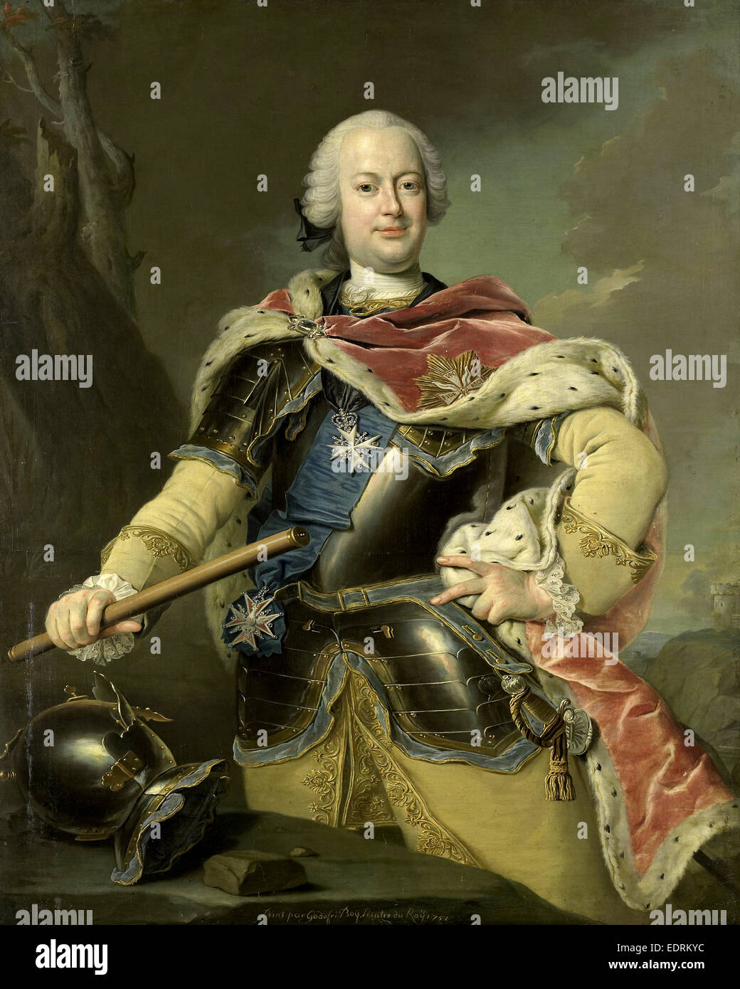 Friedrich Christian, Elettore di Sassonia, Gottfried Boy, 1751 Foto Stock