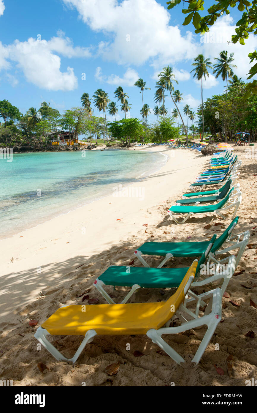 Dominikanische Republik, Halbinsel Samana, Los Galeras, Playa Rincon Foto Stock