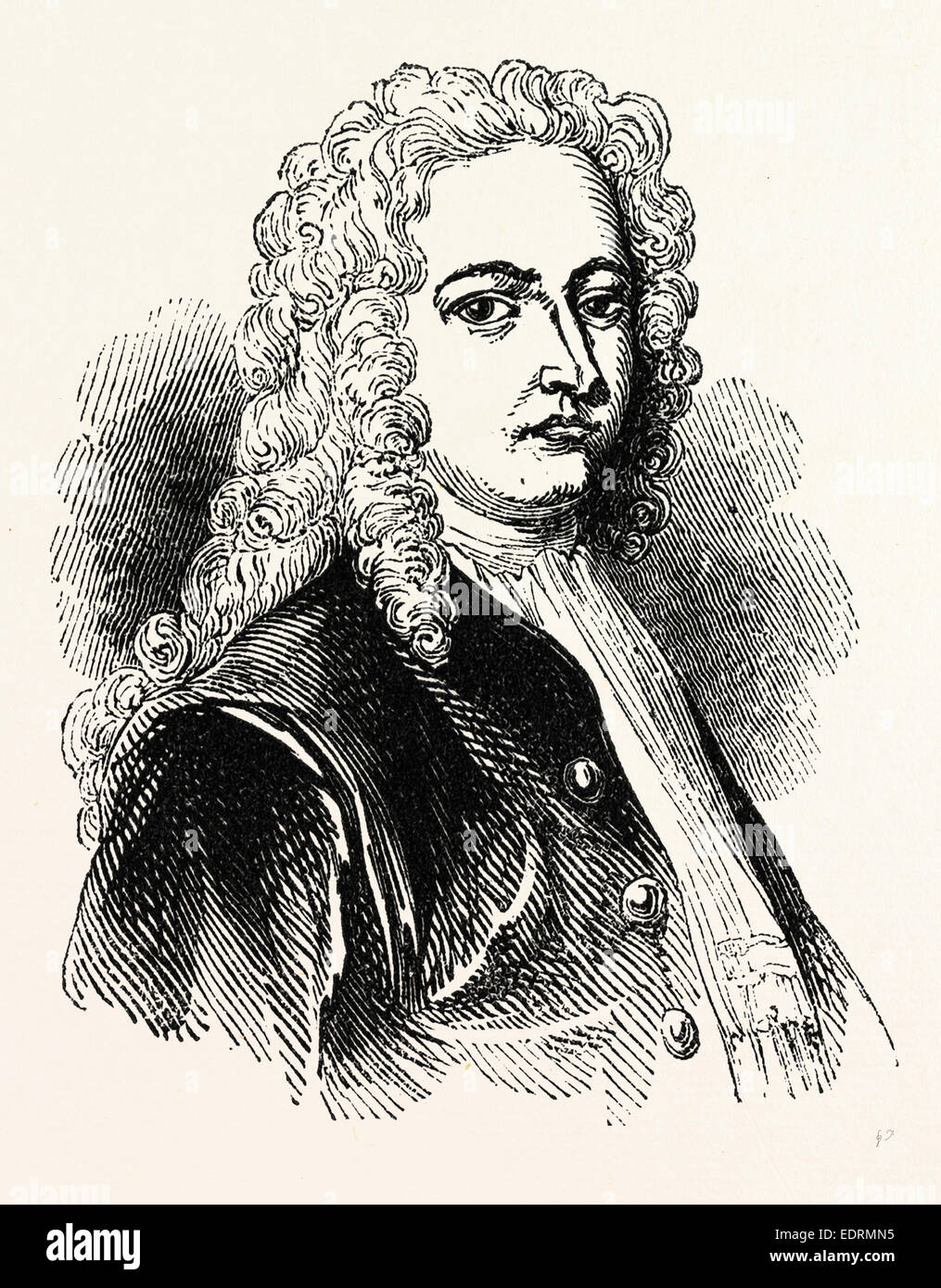 William Stukeley FRS, FRCP, FSA (7 novembre 1687 - 3 Marzo 1765) era un antiquario inglese Foto Stock