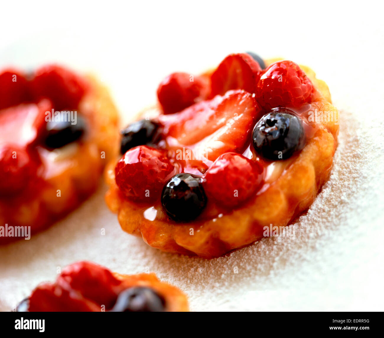 crostate di frutta Foto Stock