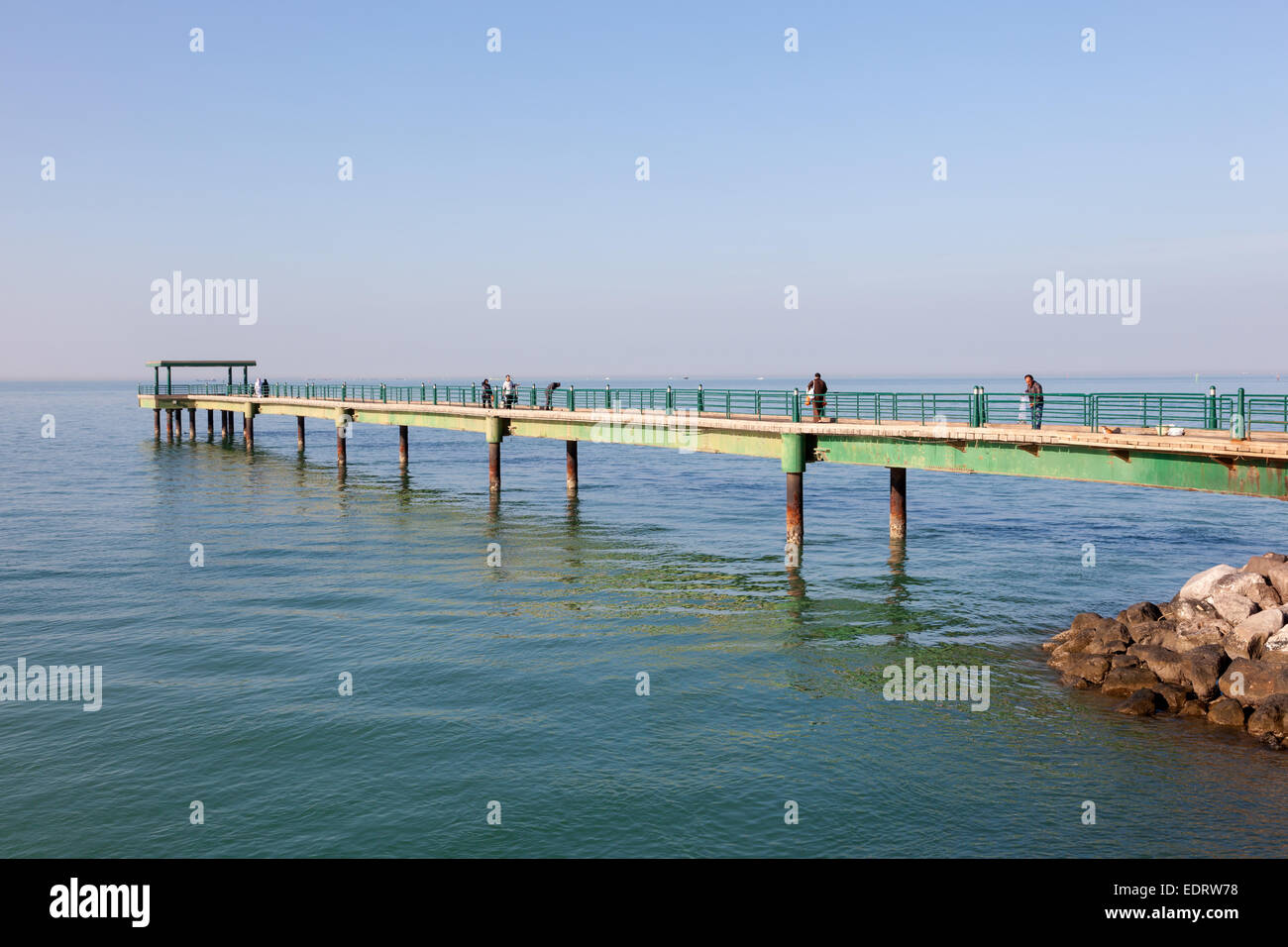 Souq Sharq molo del Golfo Arabico costa in Kuwait Foto Stock