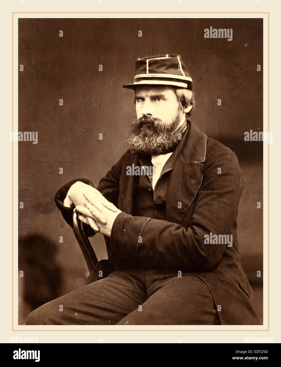 Roger Fenton o Dott. Hugh Welch Diamante (British, 1809-1886), Roger Fenton, c. 1855, salata stampa carta da vetro di collodio Foto Stock