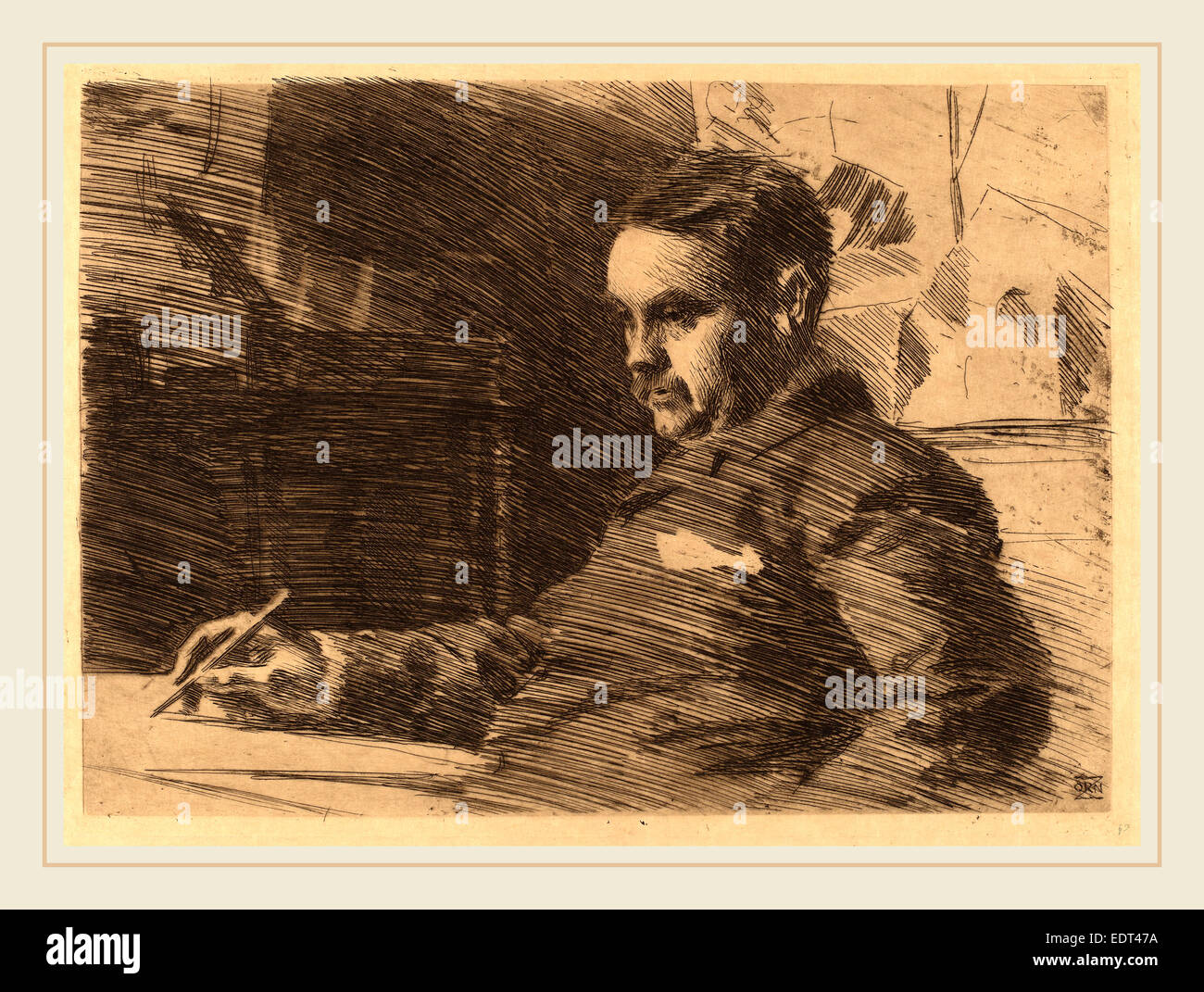 Anders Zorn, Avvocato Wade, Svedese, 1860-1920, 1890, attacco Foto Stock