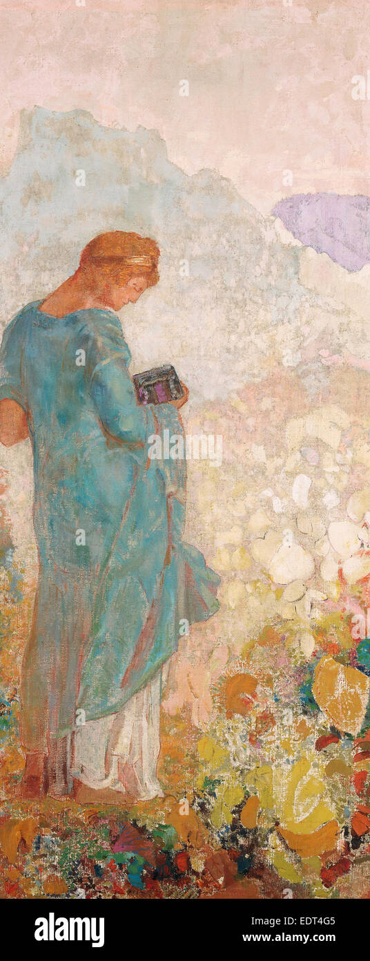 Odilon Redon, Pandora, francese, 1840 - 1916, 1910-1912, olio su tela Foto Stock