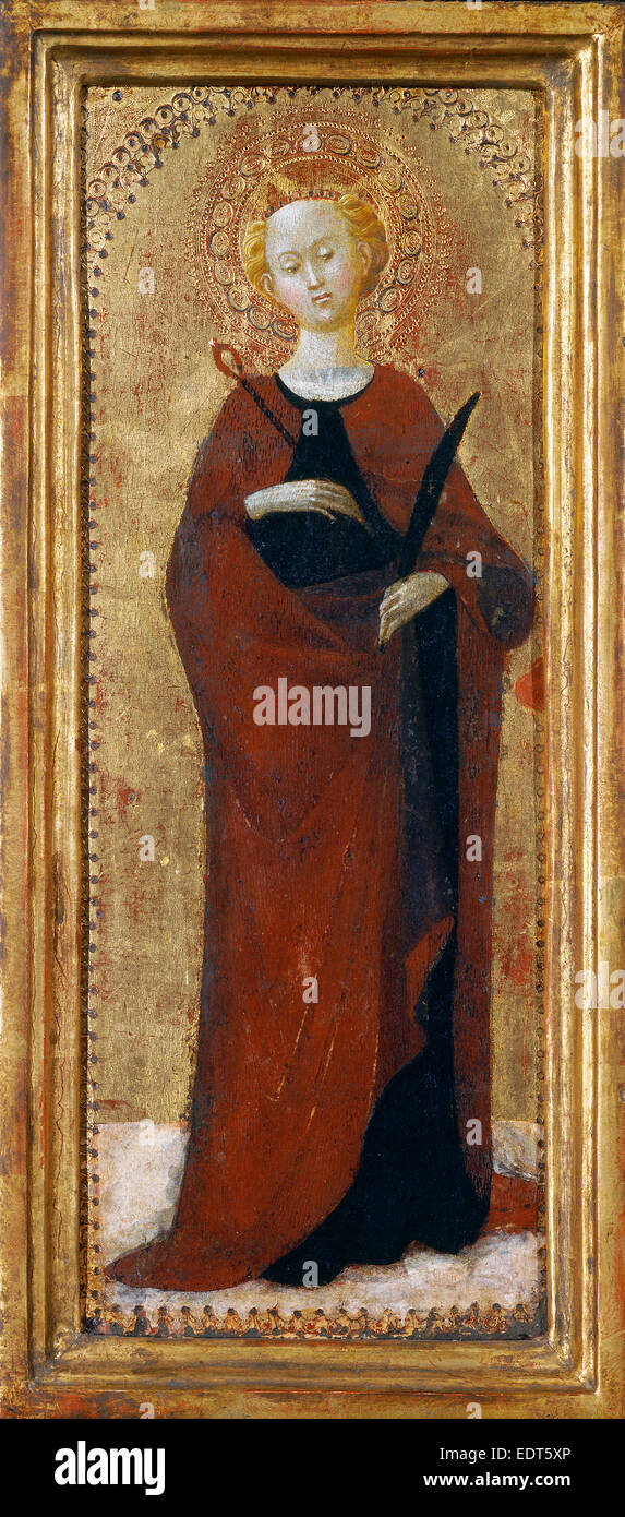 Sassetta, Santa Apollonia, Italiano, probabilmente 1392-1450, c. 1435, tempera su pannello Foto Stock