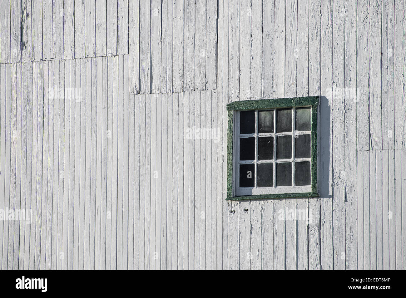 Il vecchio fienile bianco Dettaglio, Pennsylvania, STATI UNITI D'AMERICA Foto Stock
